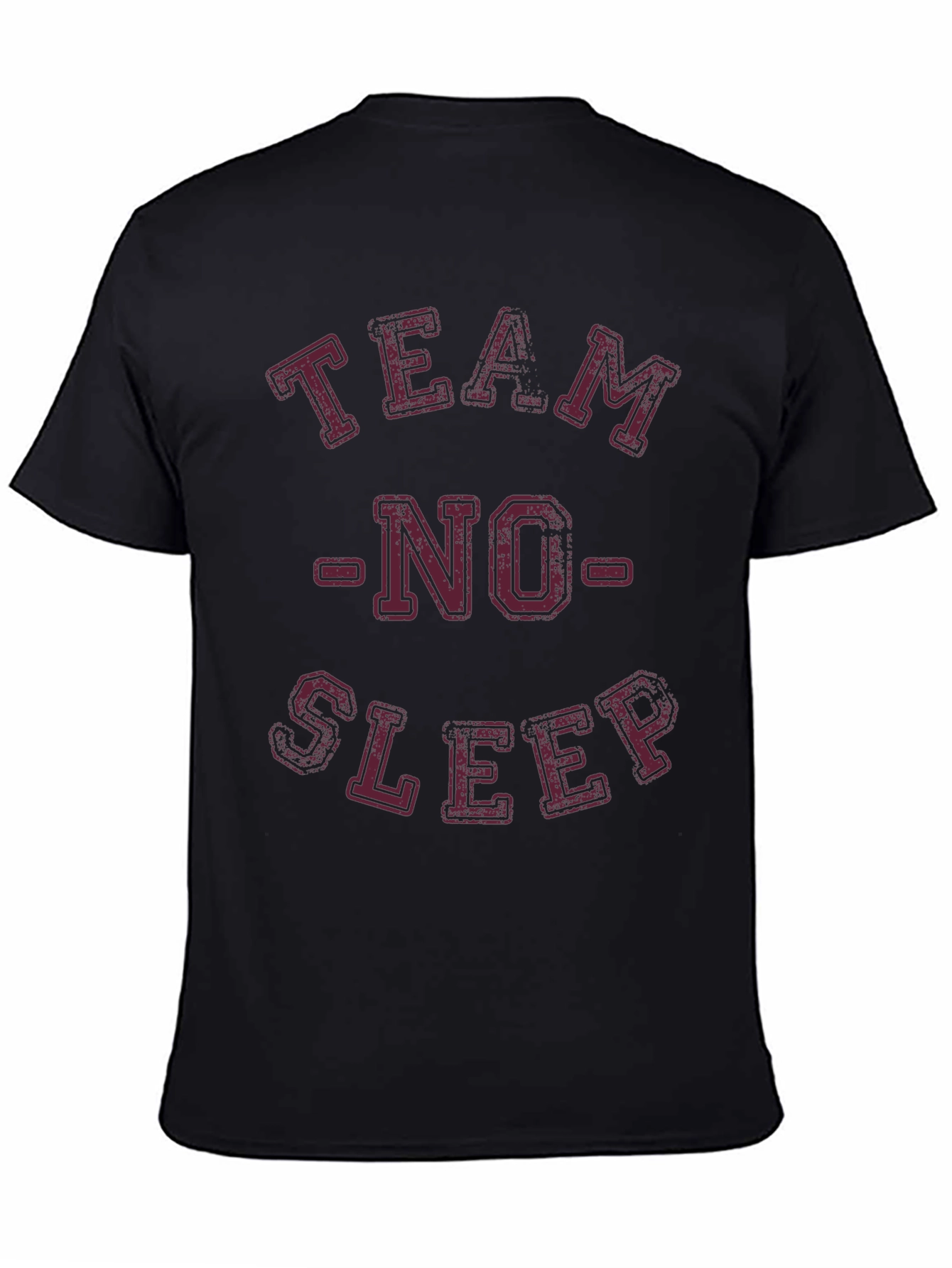 Team No Sleep Black Graphic T-Shirt