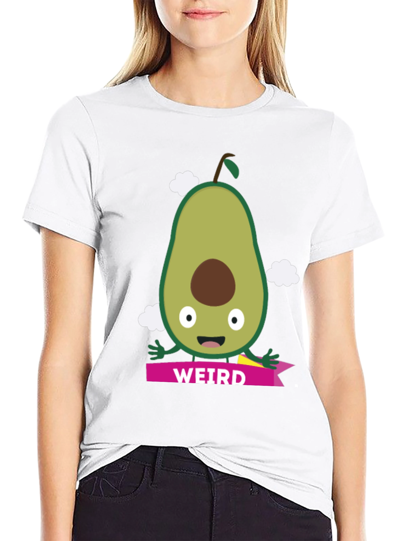 Weird Avocado Graphic Tee - Unisex Black T-Shirt