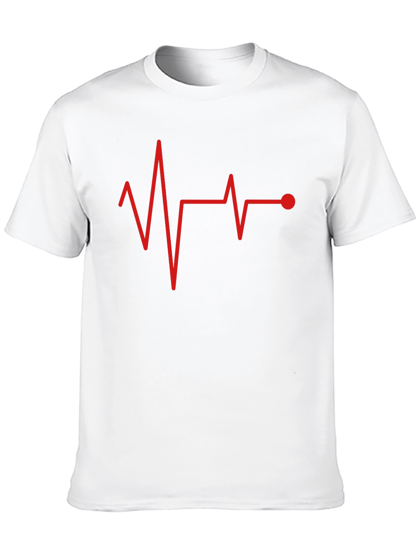 Heartbeat Pulse Black Graphic Tee