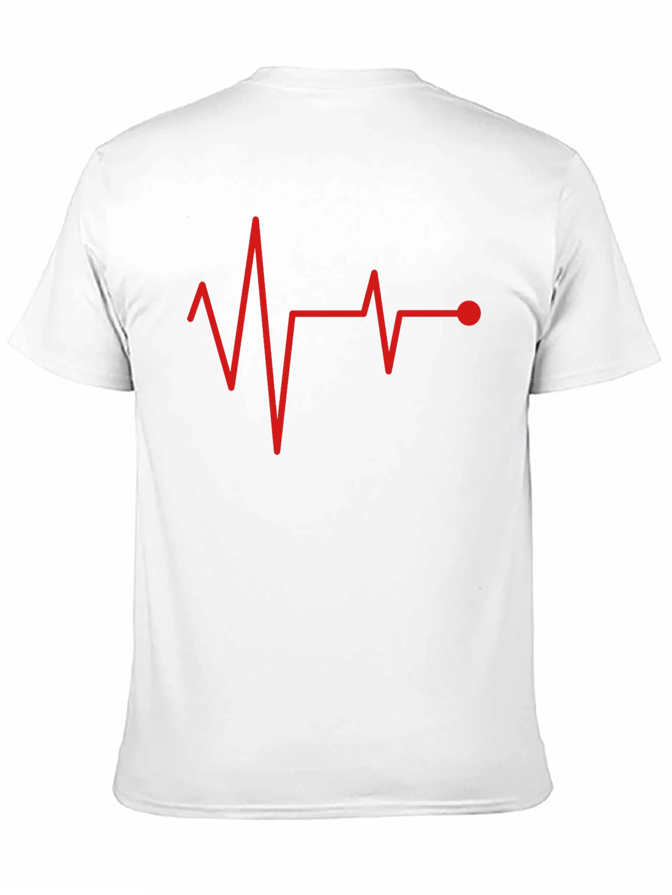 Heartbeat Pulse Black Graphic Tee