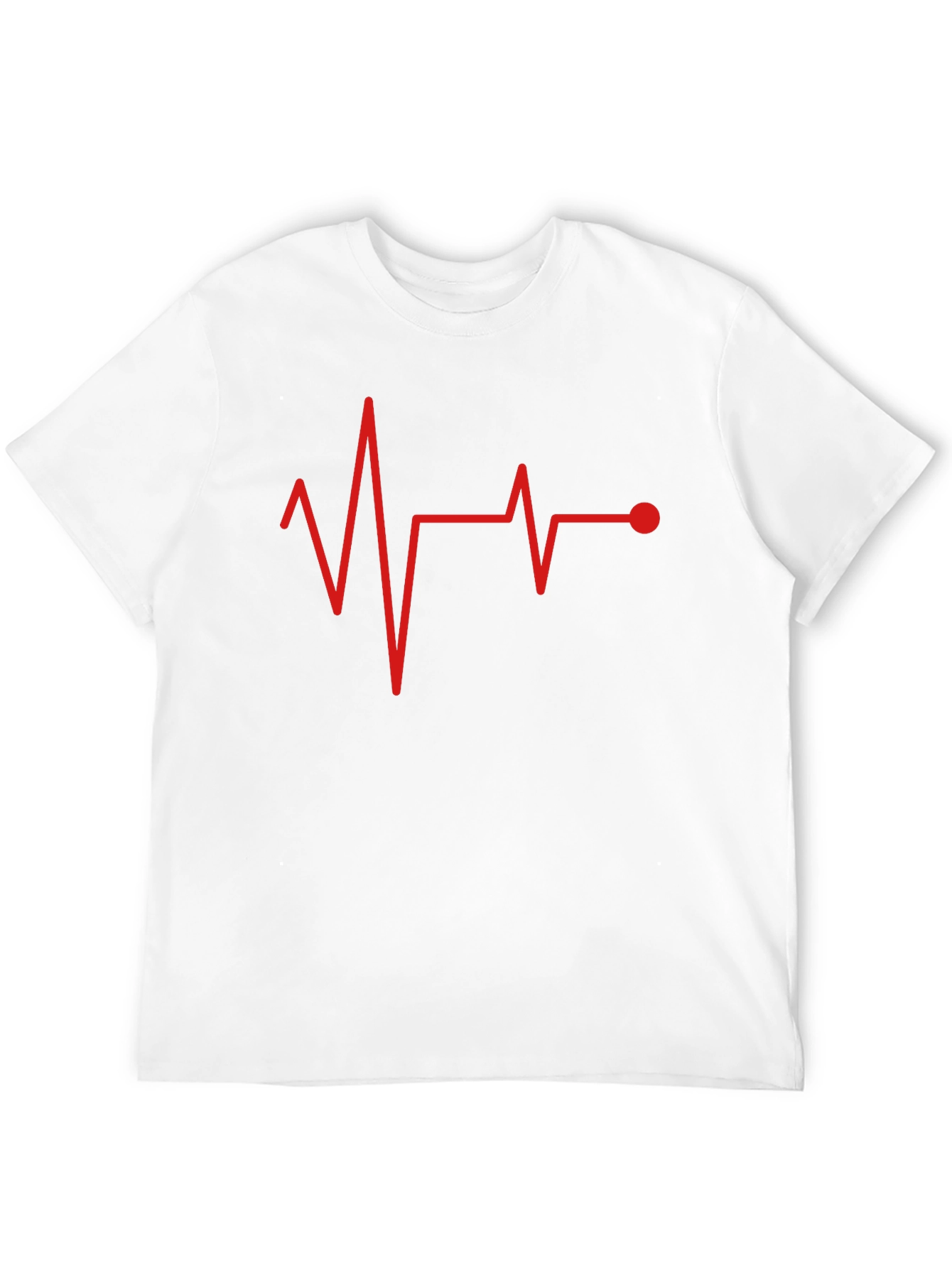 Heartbeat Pulse Black Graphic Tee