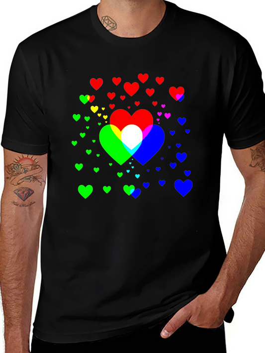Heart Graphic Black Tee
