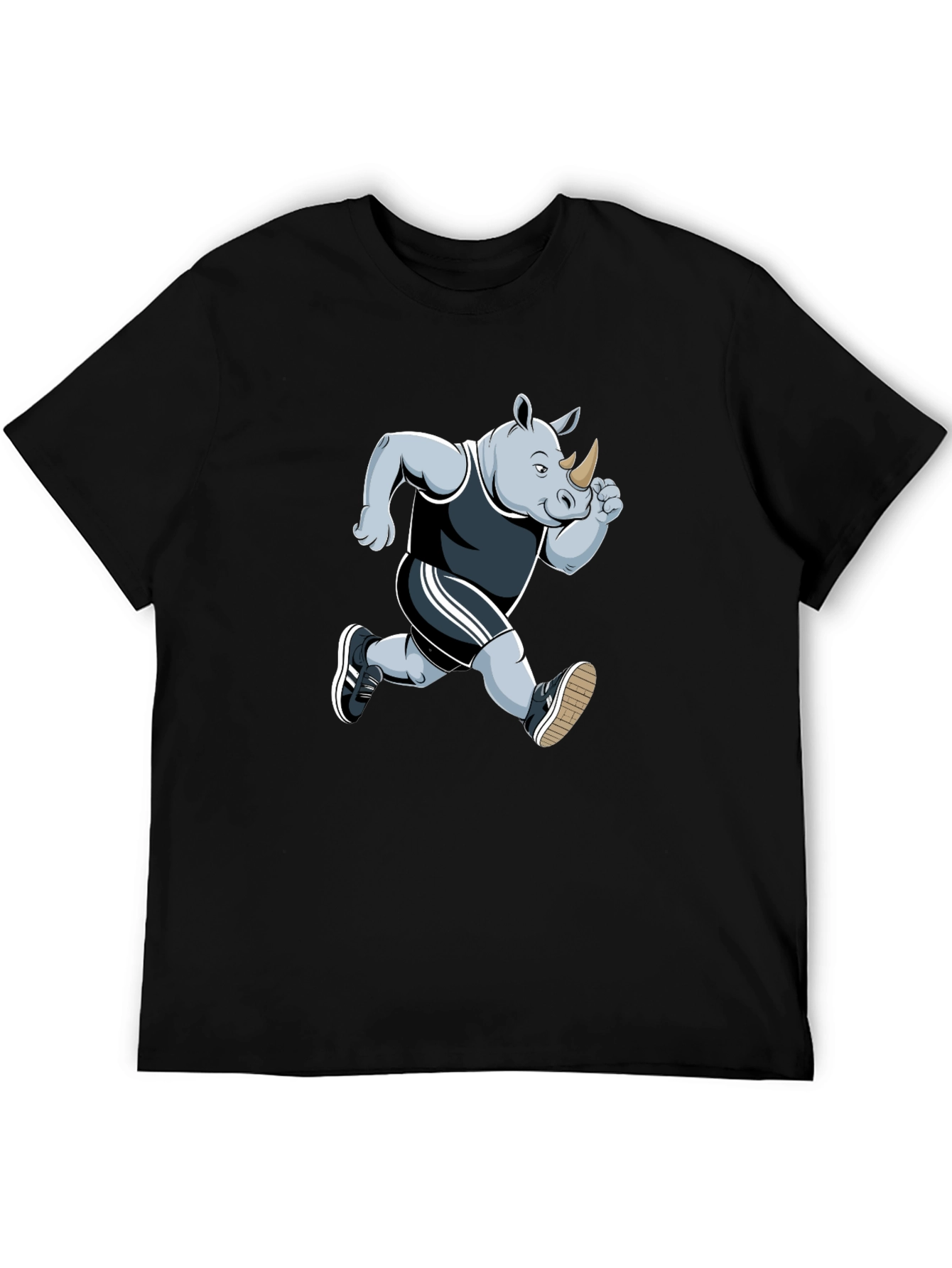Running Rhino Graphic Tee - Black T-Shirt