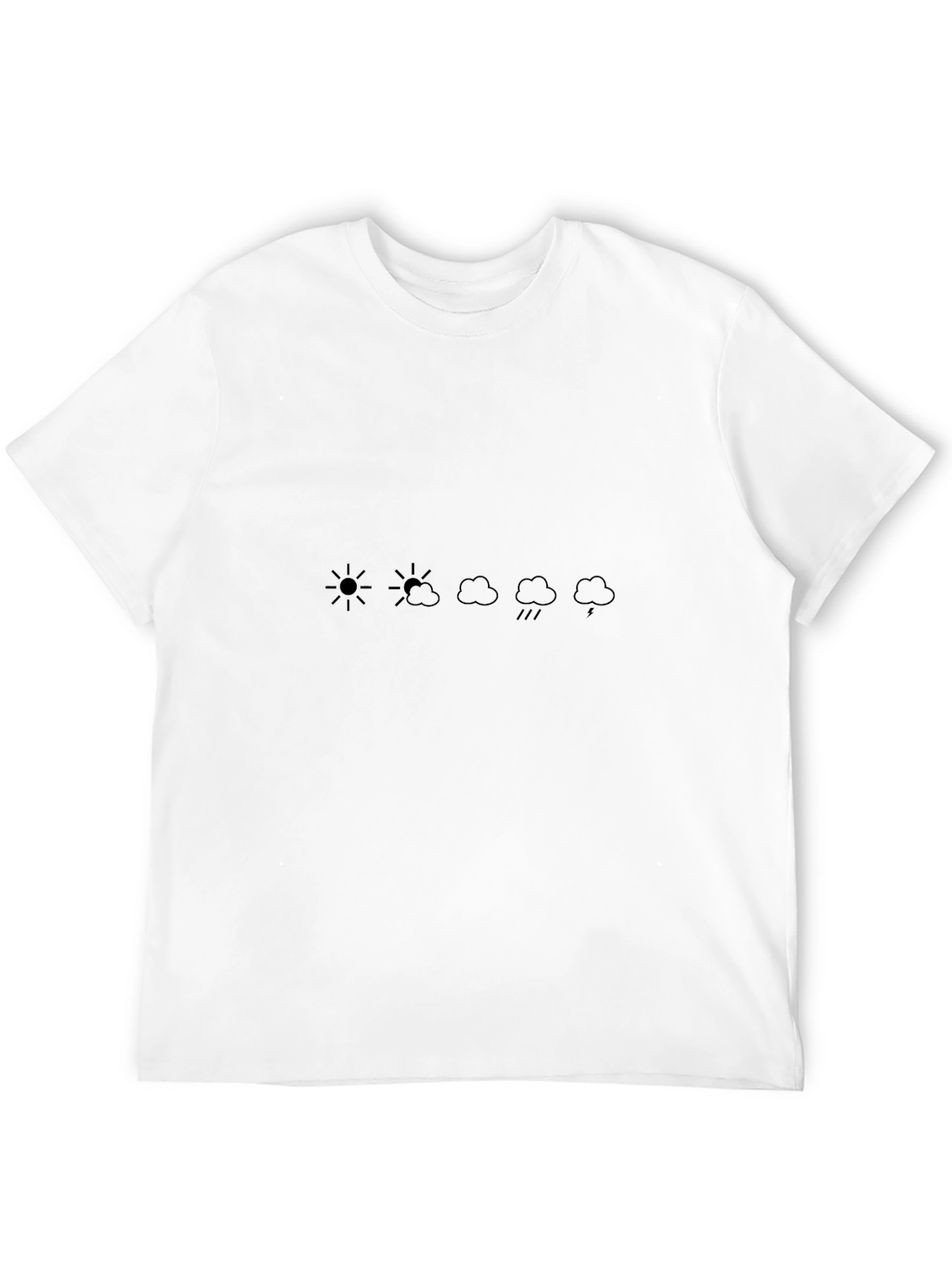 Weather Pattern Black Graphic Tee