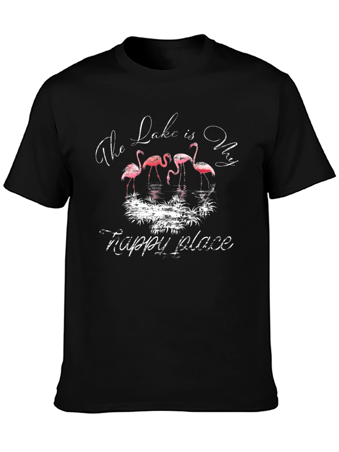 Flamingo Lake Graphic T-Shirt - Happy Place Tee
