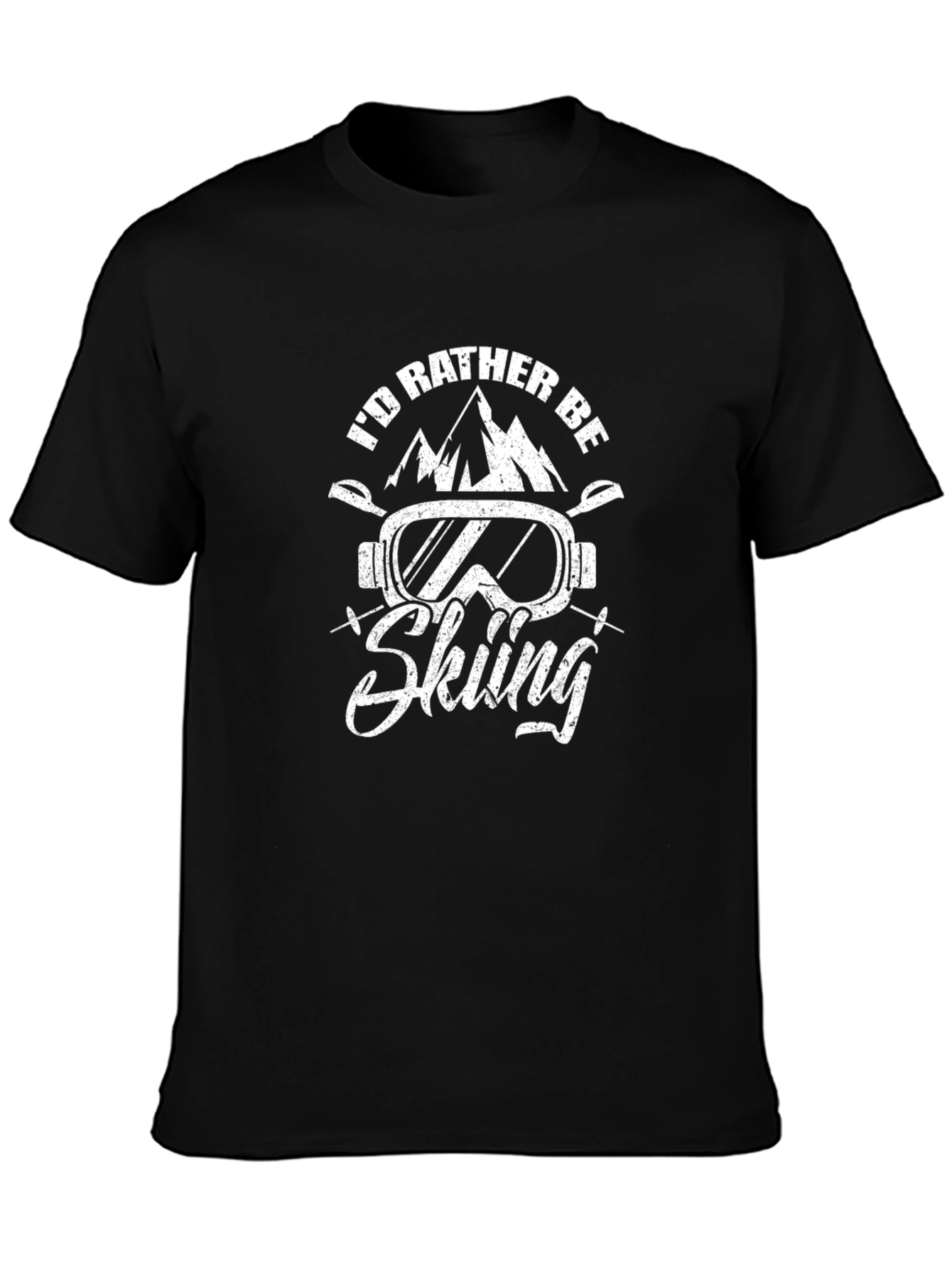Id Rather Be Skiing Graphic T-Shirt