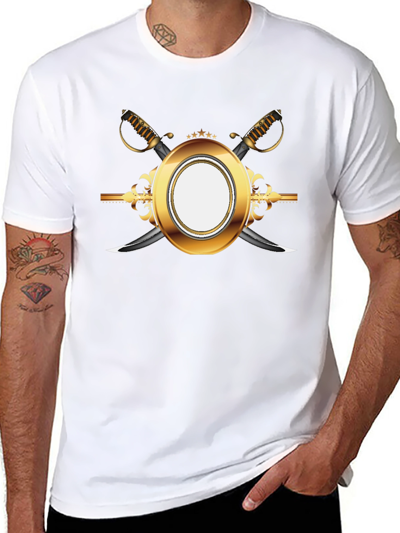 Gold Emblem Black T-Shirt