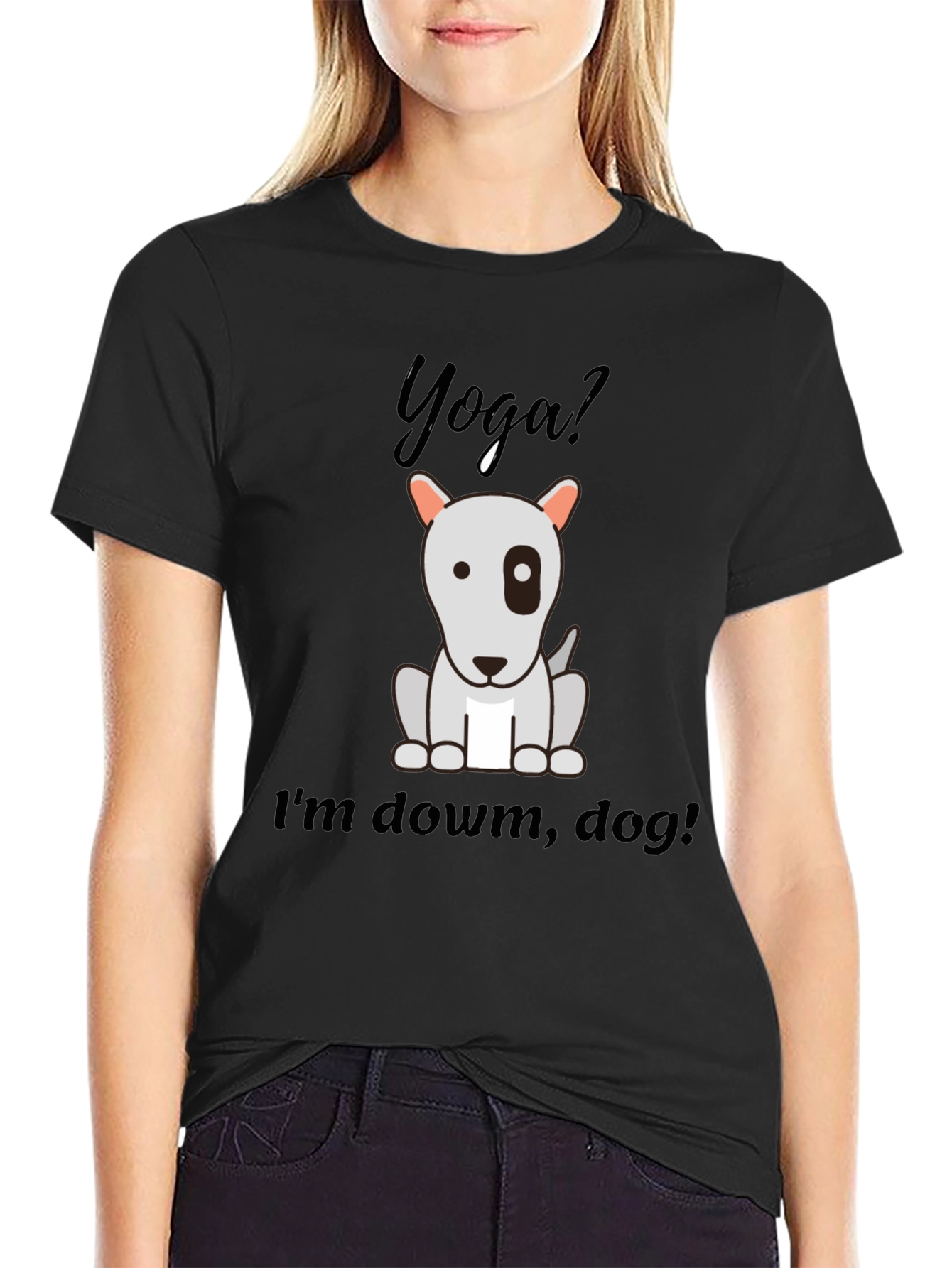 Yoga Dog Graphic T-Shirt - Relaxed Fit
