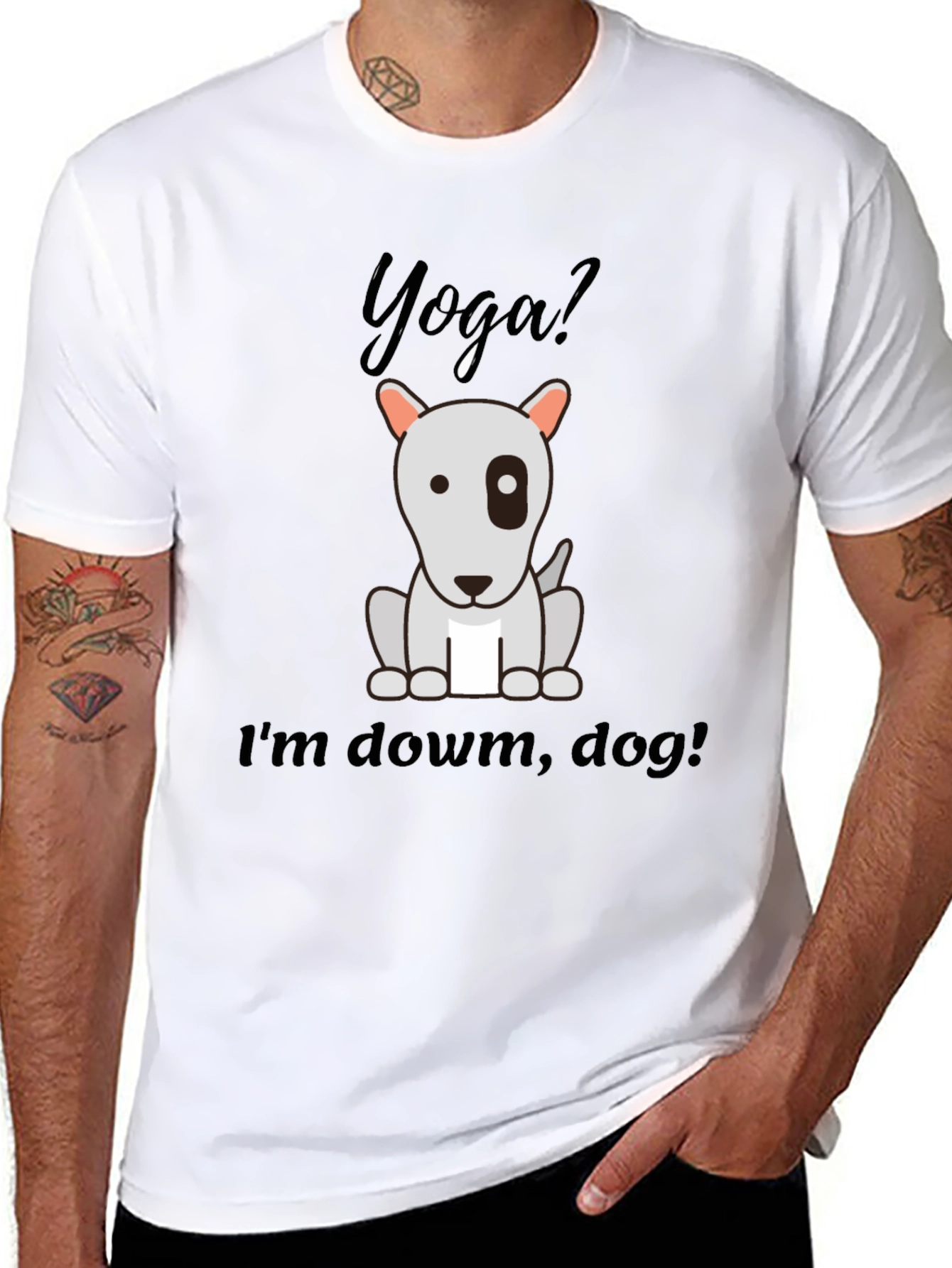 Yoga Dog Graphic T-Shirt - Relaxed Fit