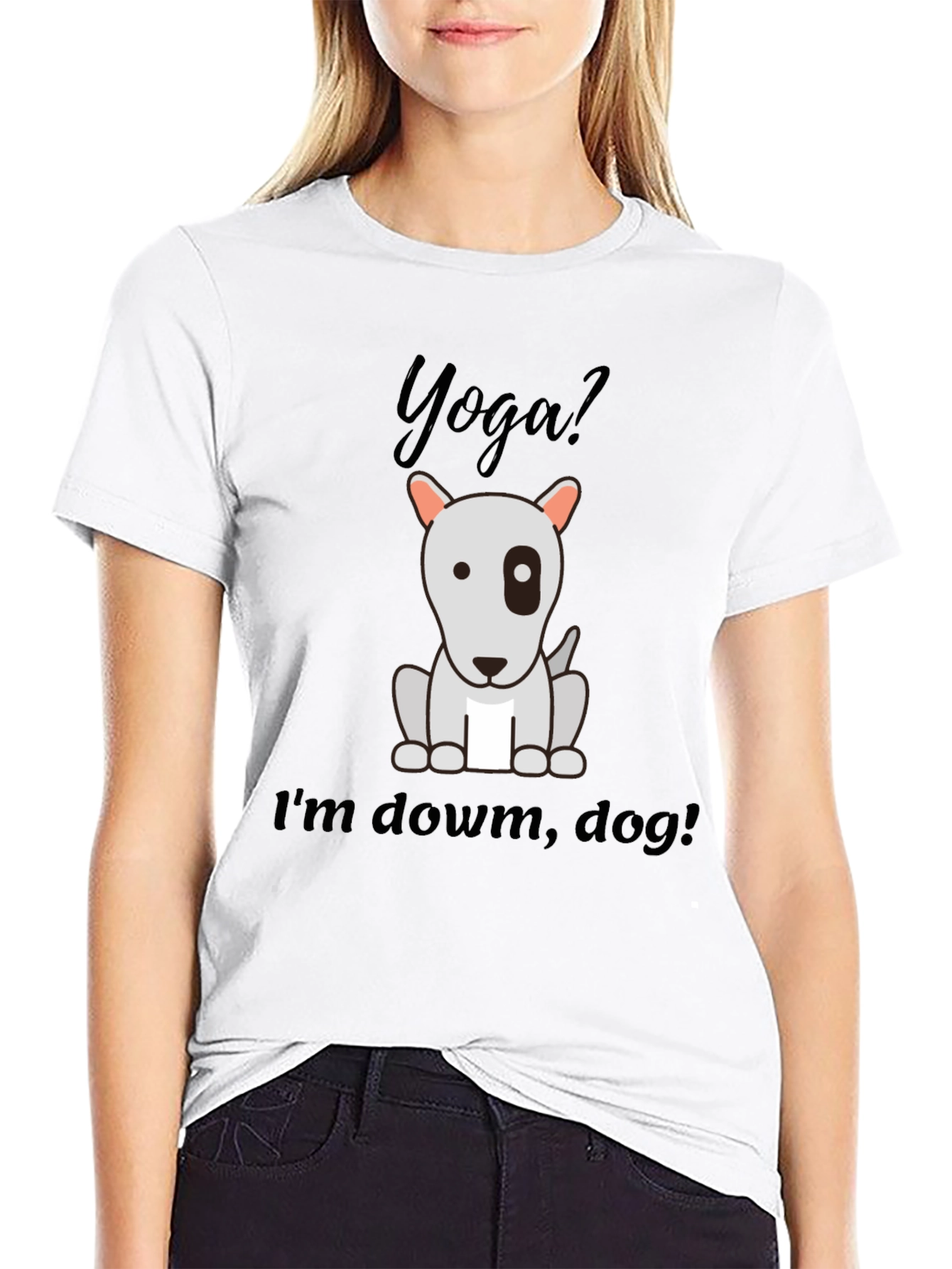 Yoga Dog Graphic T-Shirt - Relaxed Fit