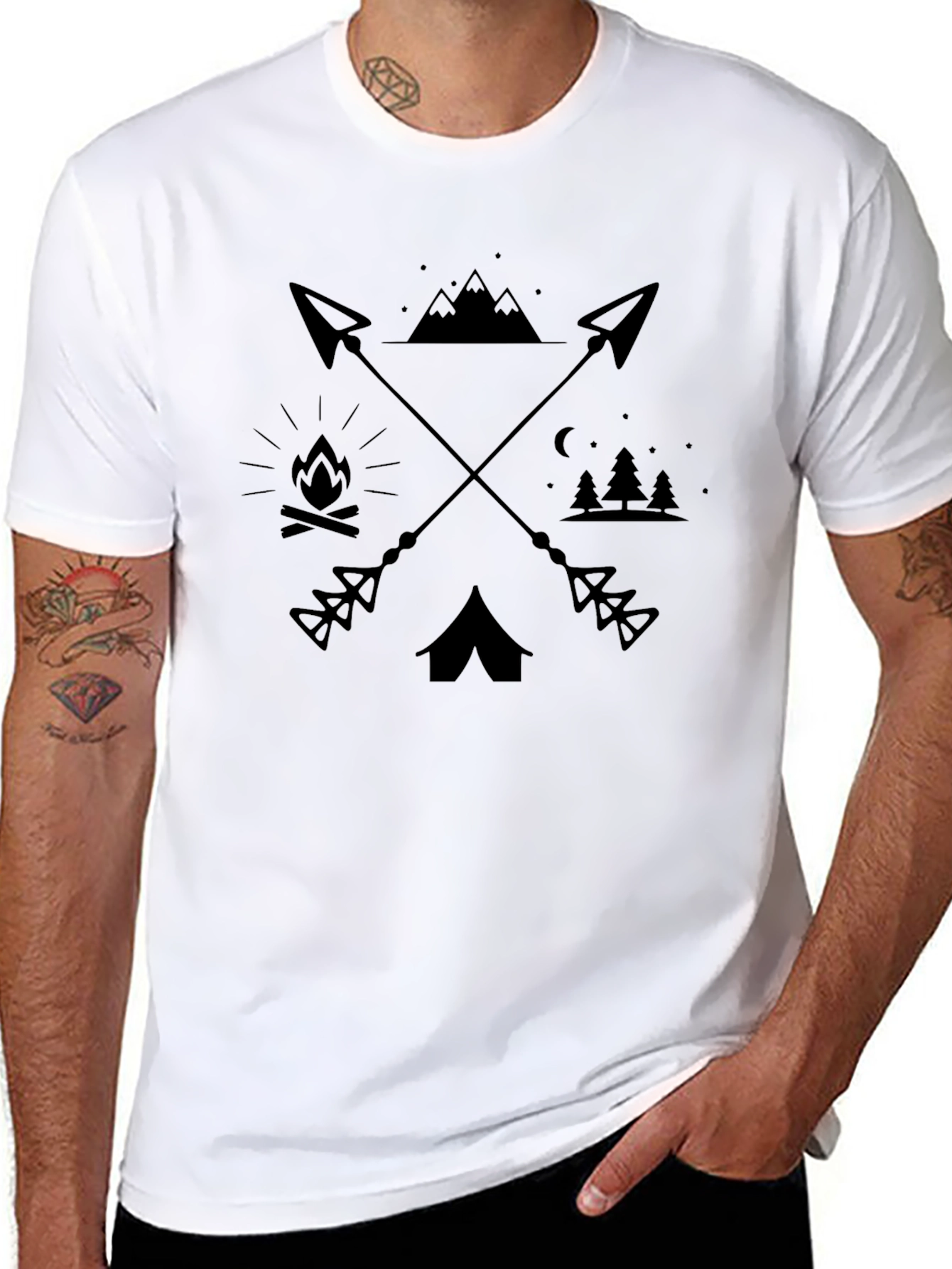 Outdoor Adventure Graphic Tee - Camping & Nature