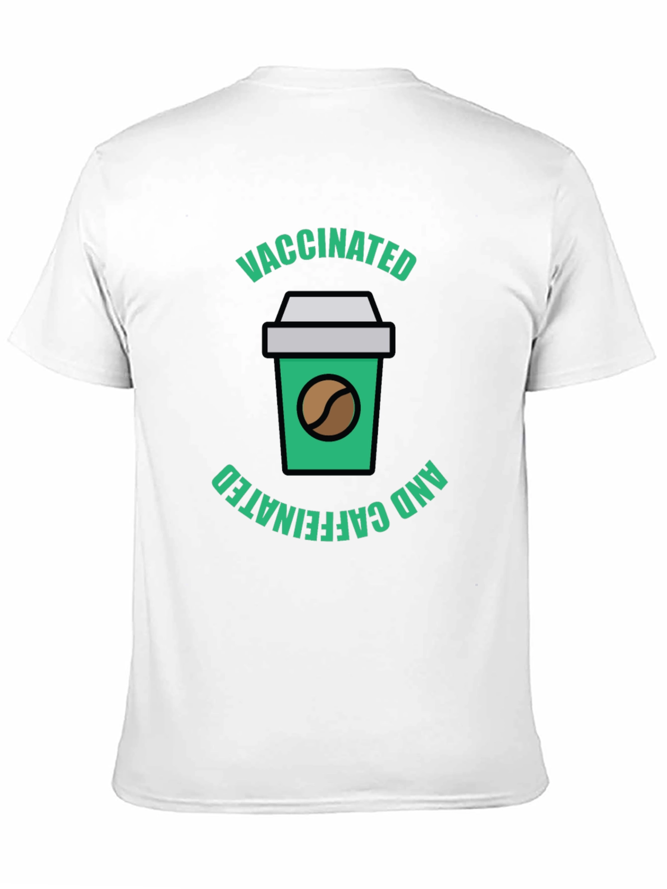 Vaccinated and Caffeinated Graphic Tee