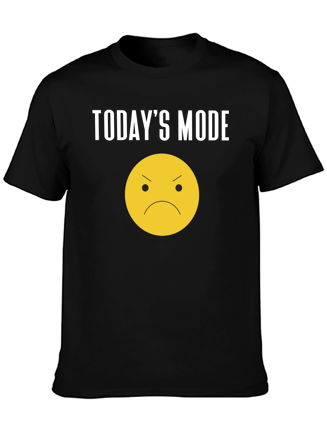 Todays Mood Graphic Tee - Unisex Black T-Shirt