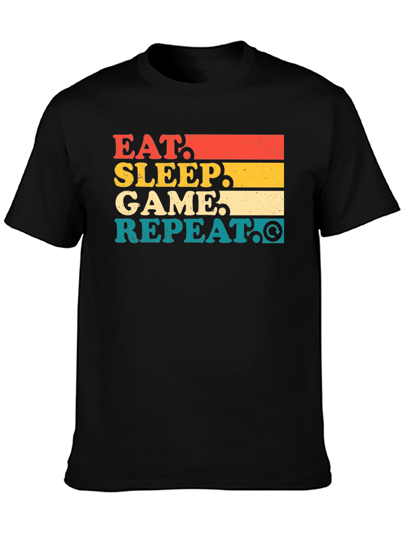 Eat Sleep Game Repeat Graphic Tee