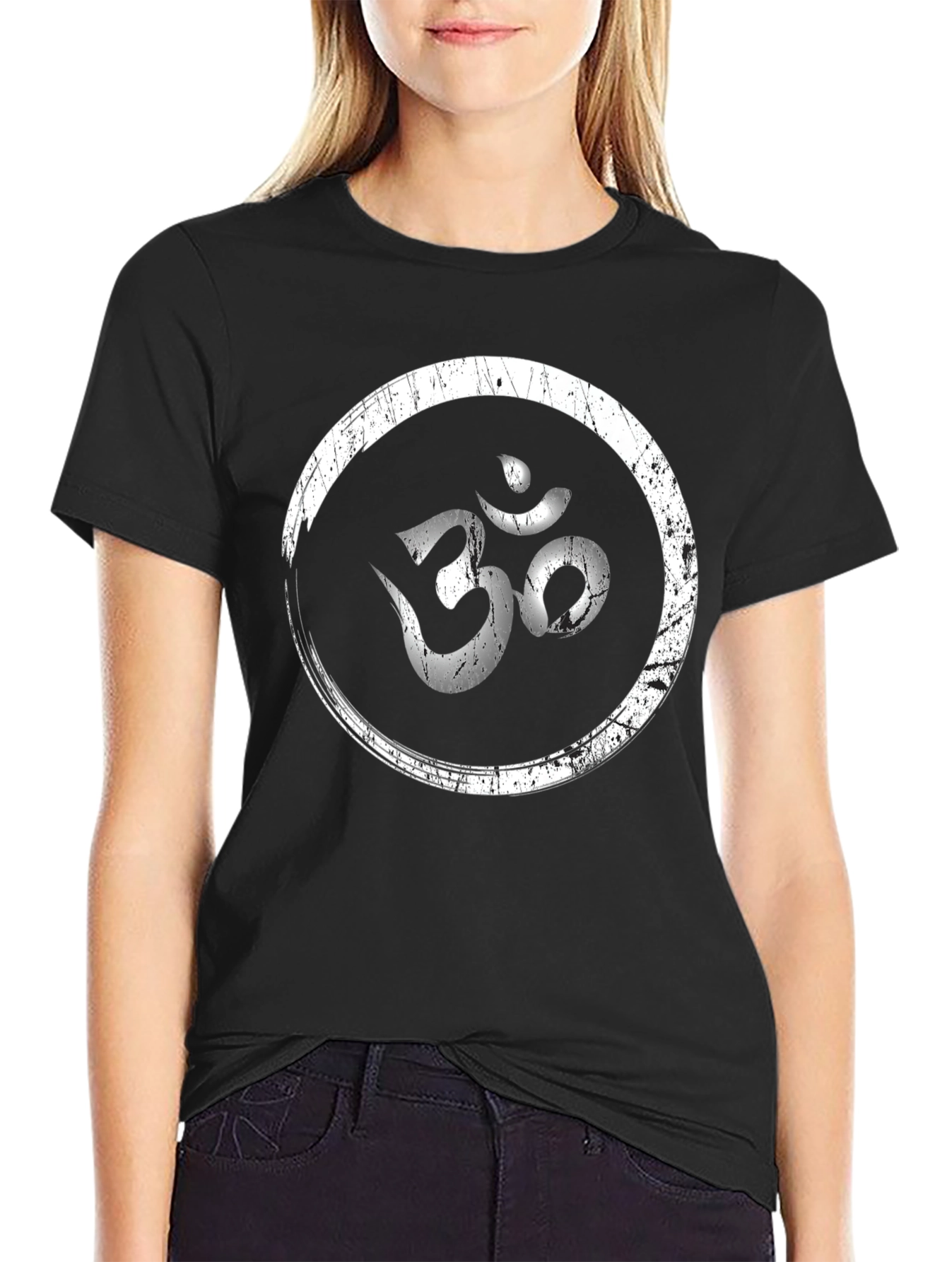 Om Symbol Graphic T-Shirt - Black