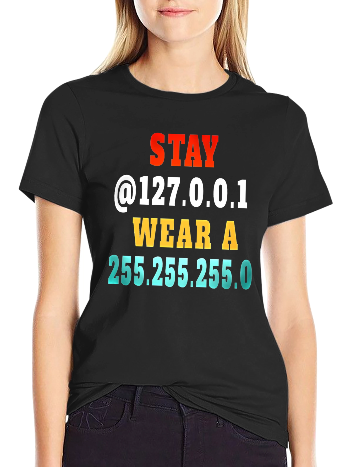 Stay Home T-Shirt IT Geek Joke