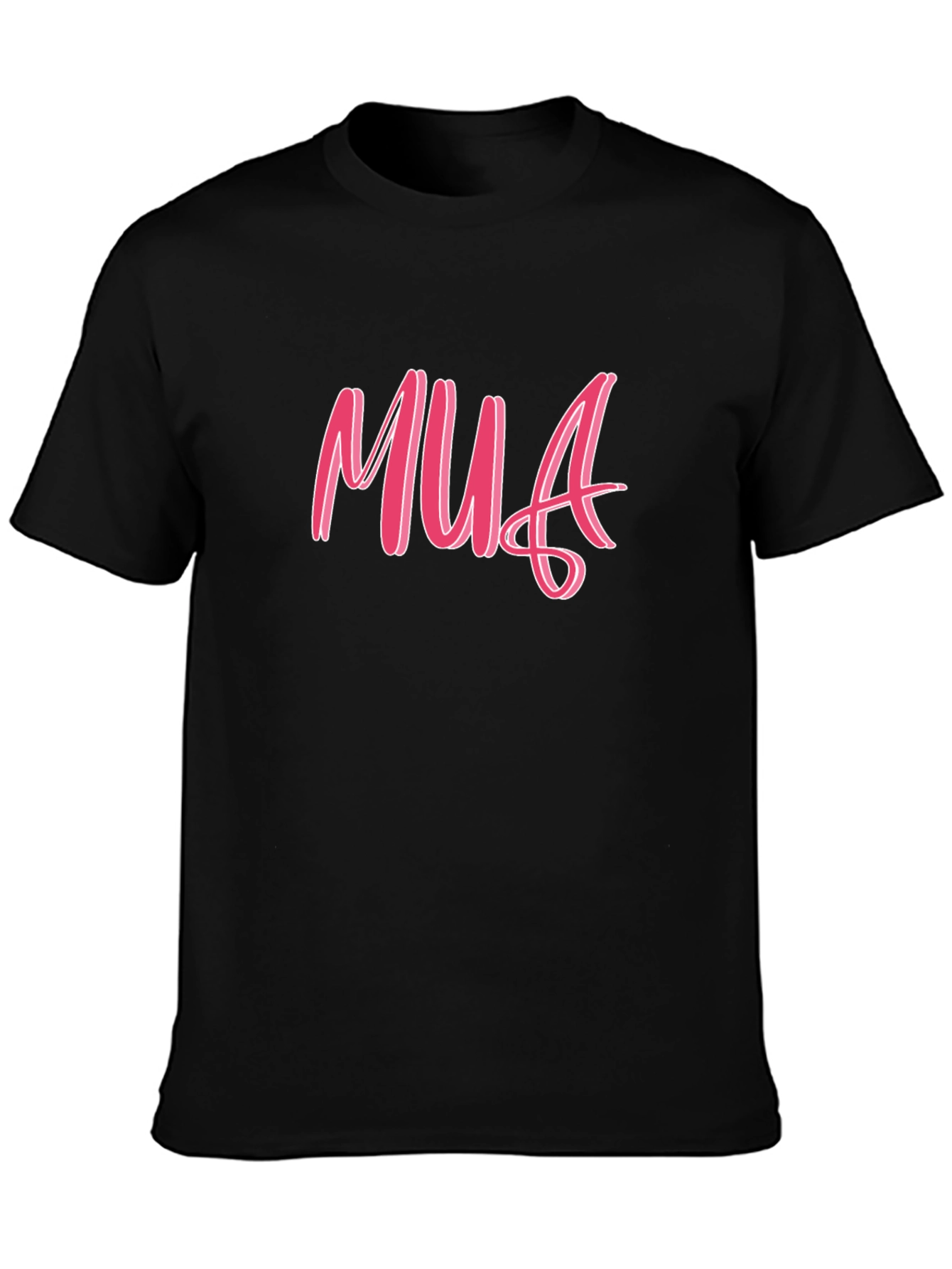 Pink MUA Graphic Tee - Unisex Black T-Shirt