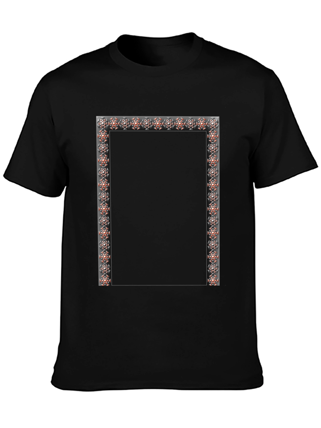 Geometric Frame Black Tee