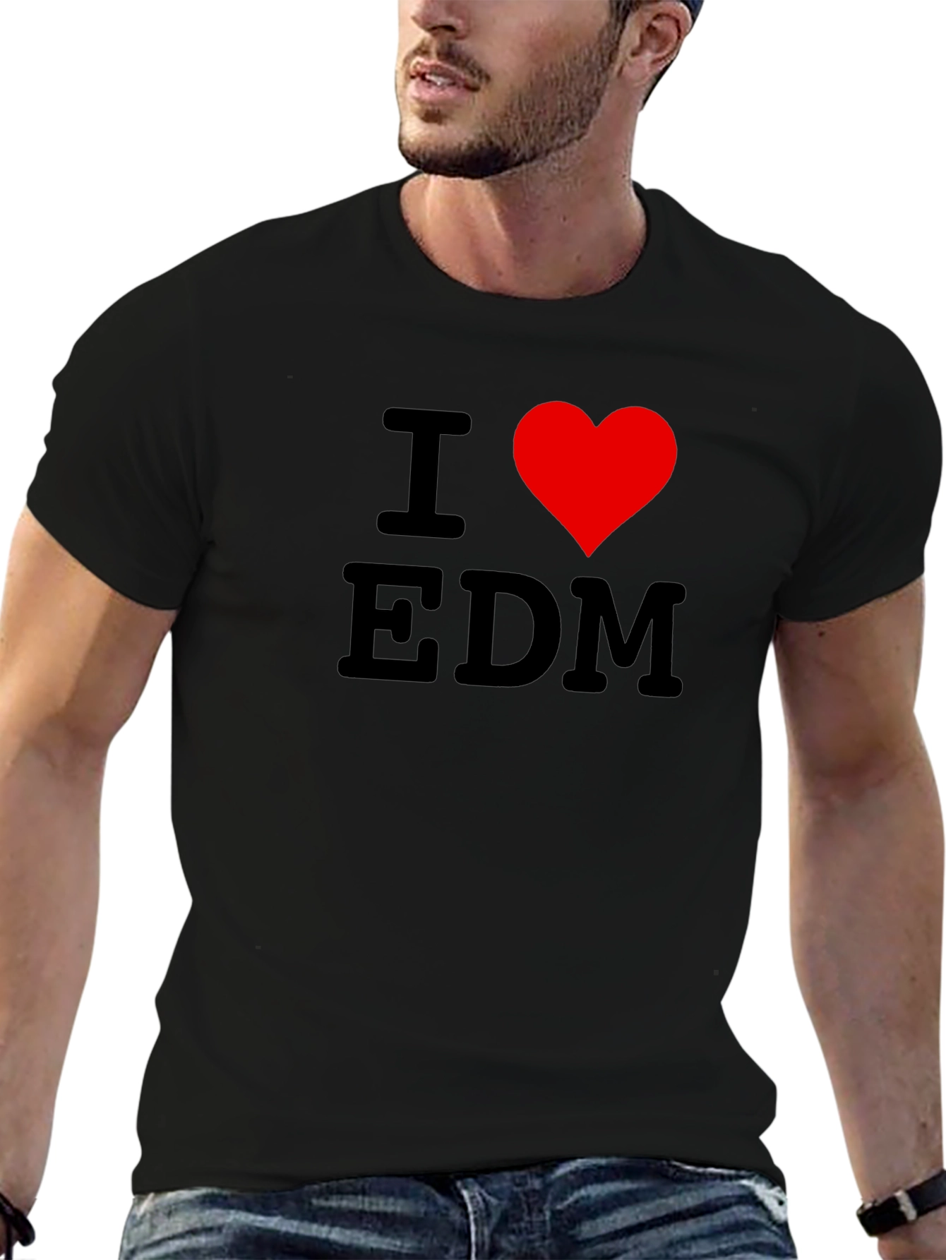 I Love EDM Black T-Shirt