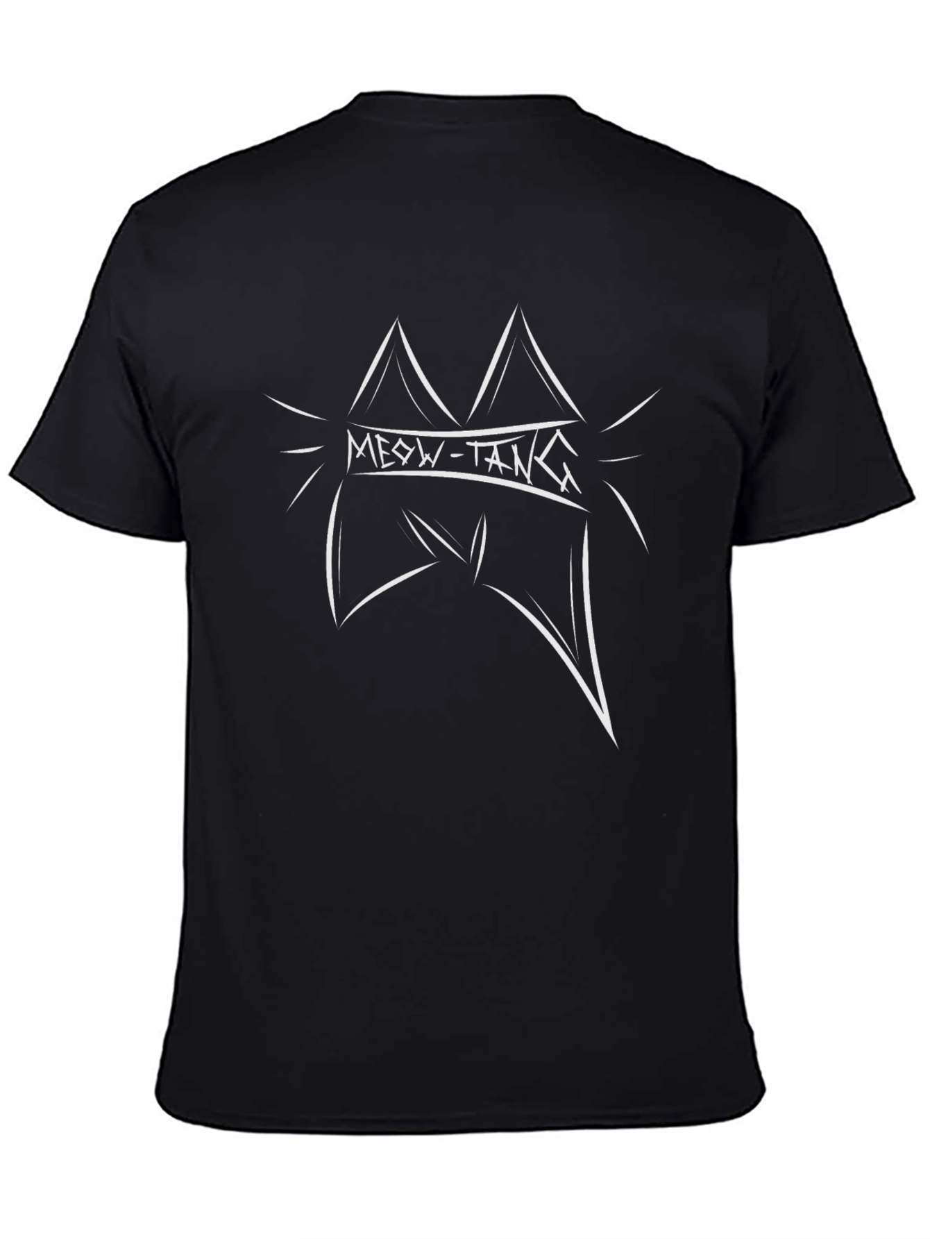 Meow-Tang Clan Black Graphic T-Shirt