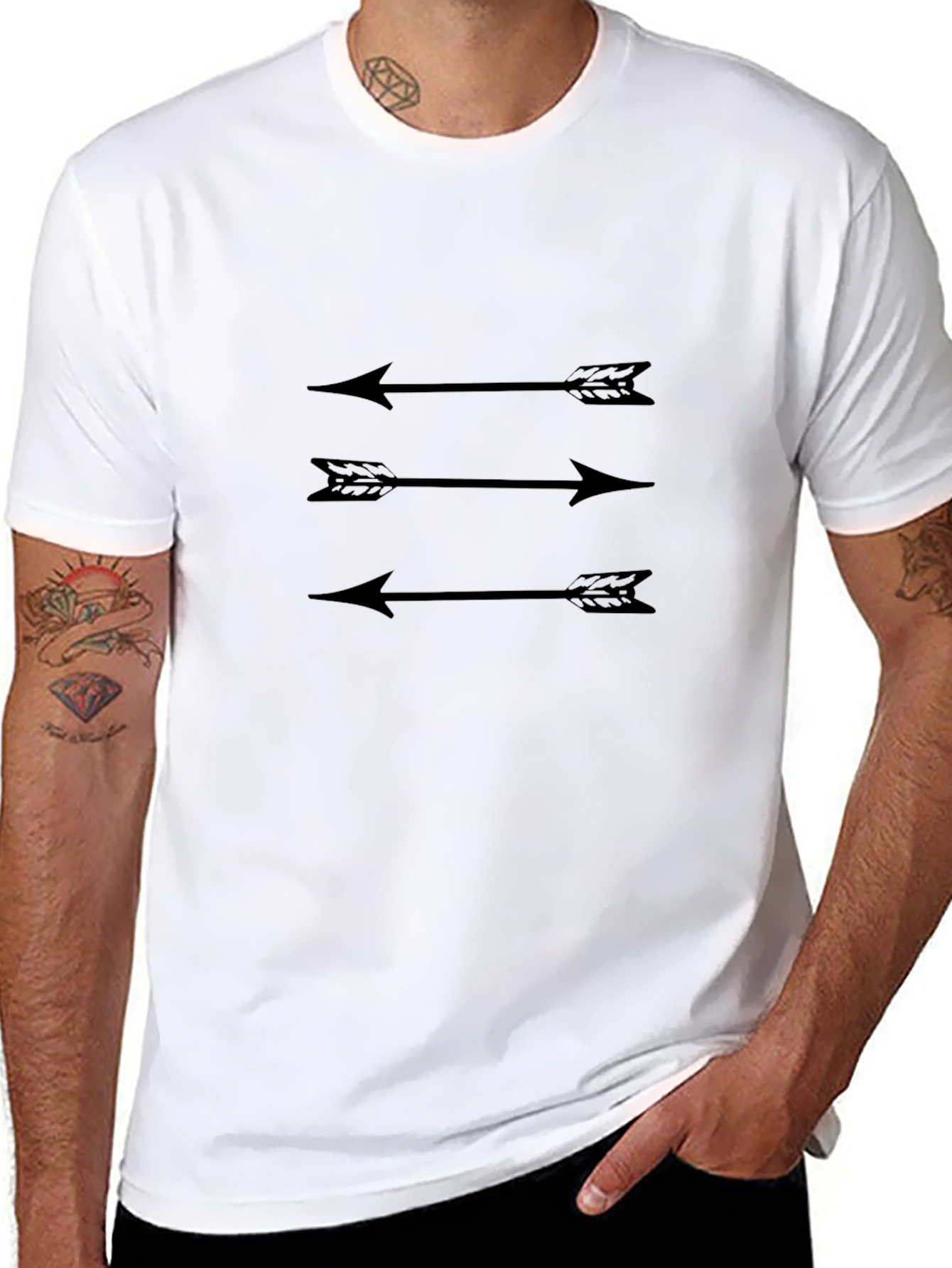 Arrow Graphic Print T-Shirt