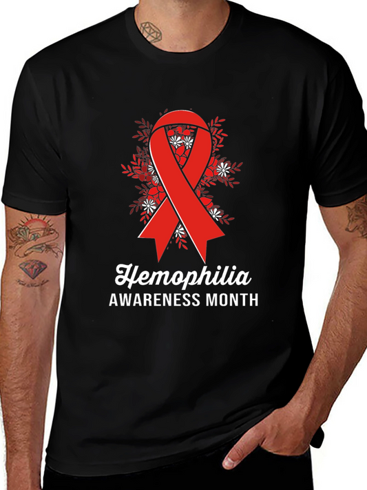 Hemophilia Awareness Month Ribbon Graphic Tee