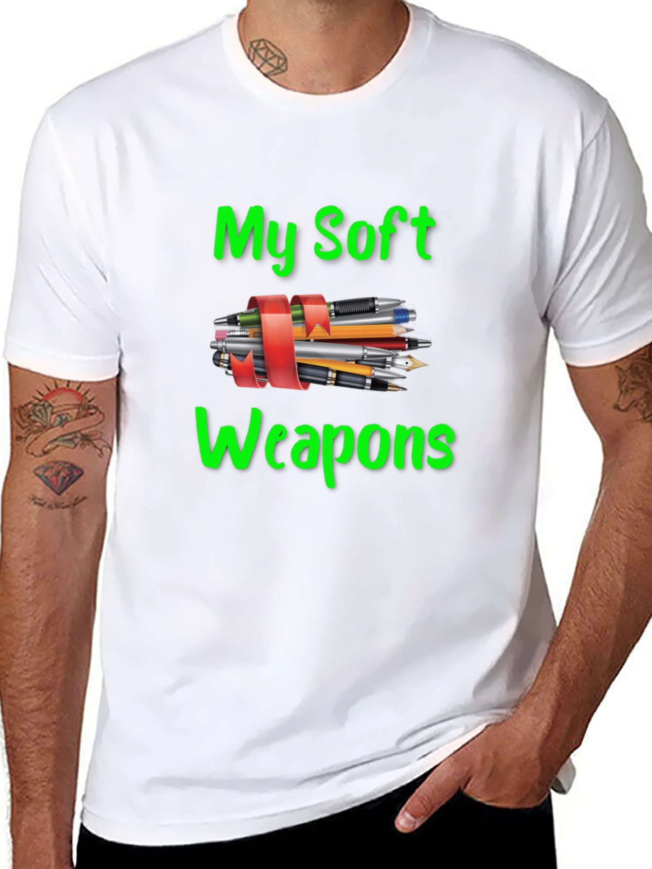 My Soft Weapons T-Shirt - Creative Writing Tee