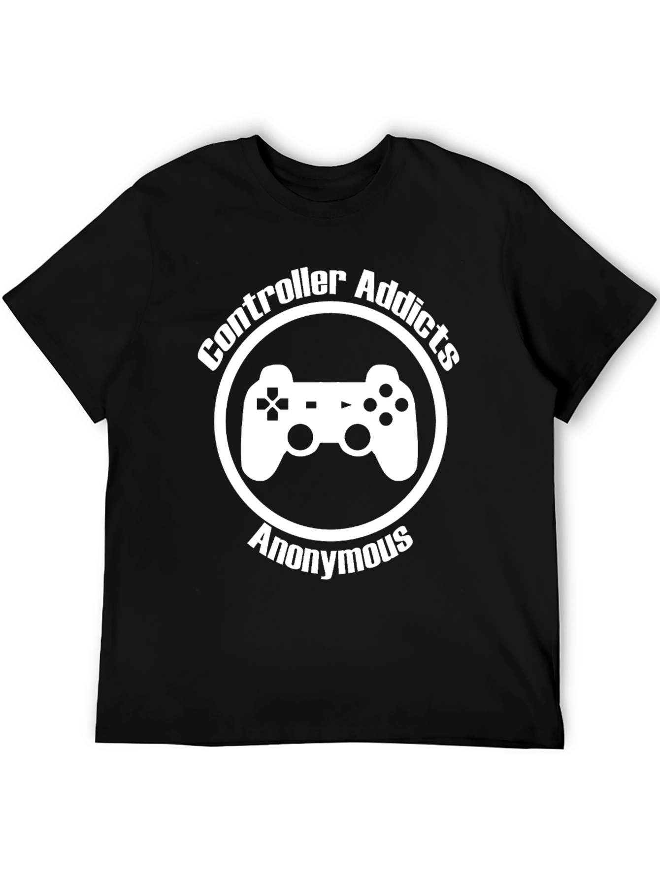 Controller Addicts Anonymous Black T-Shirt