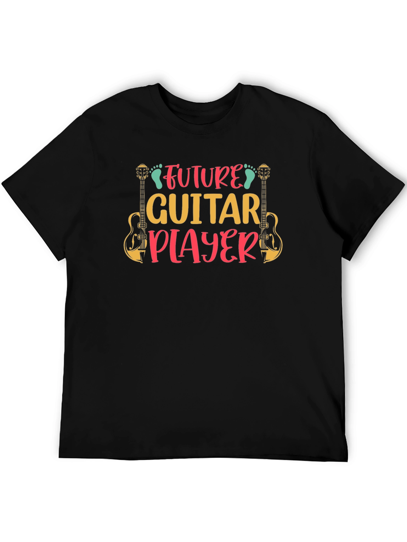 Future Guitar Player Black T-Shirt