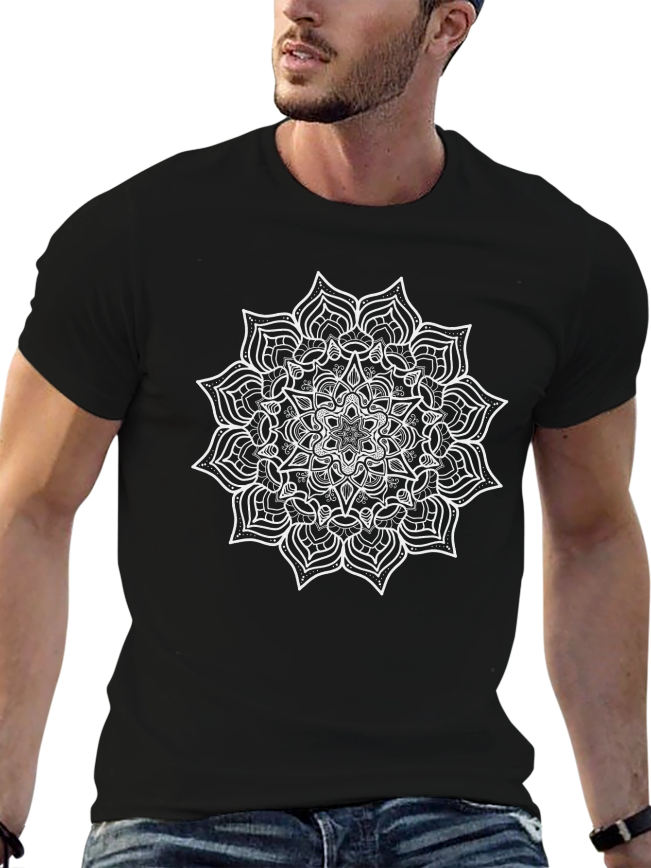 Mandala Graphic Black T-Shirt