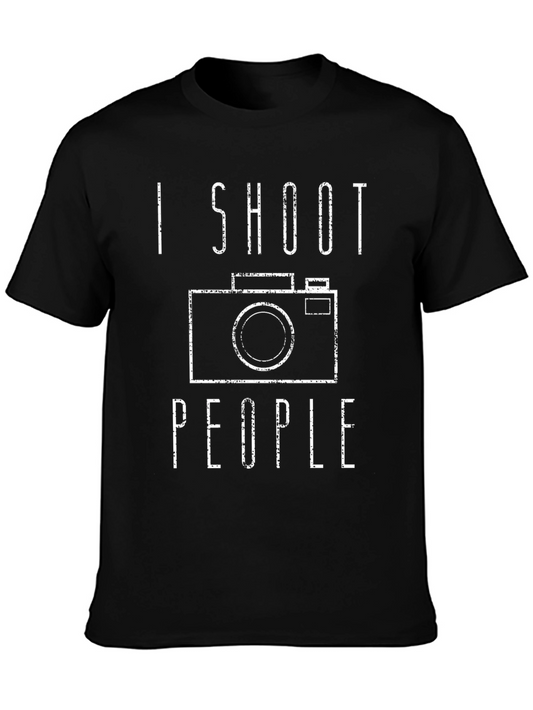 I Shoot People Camera Graphic T-Shirt