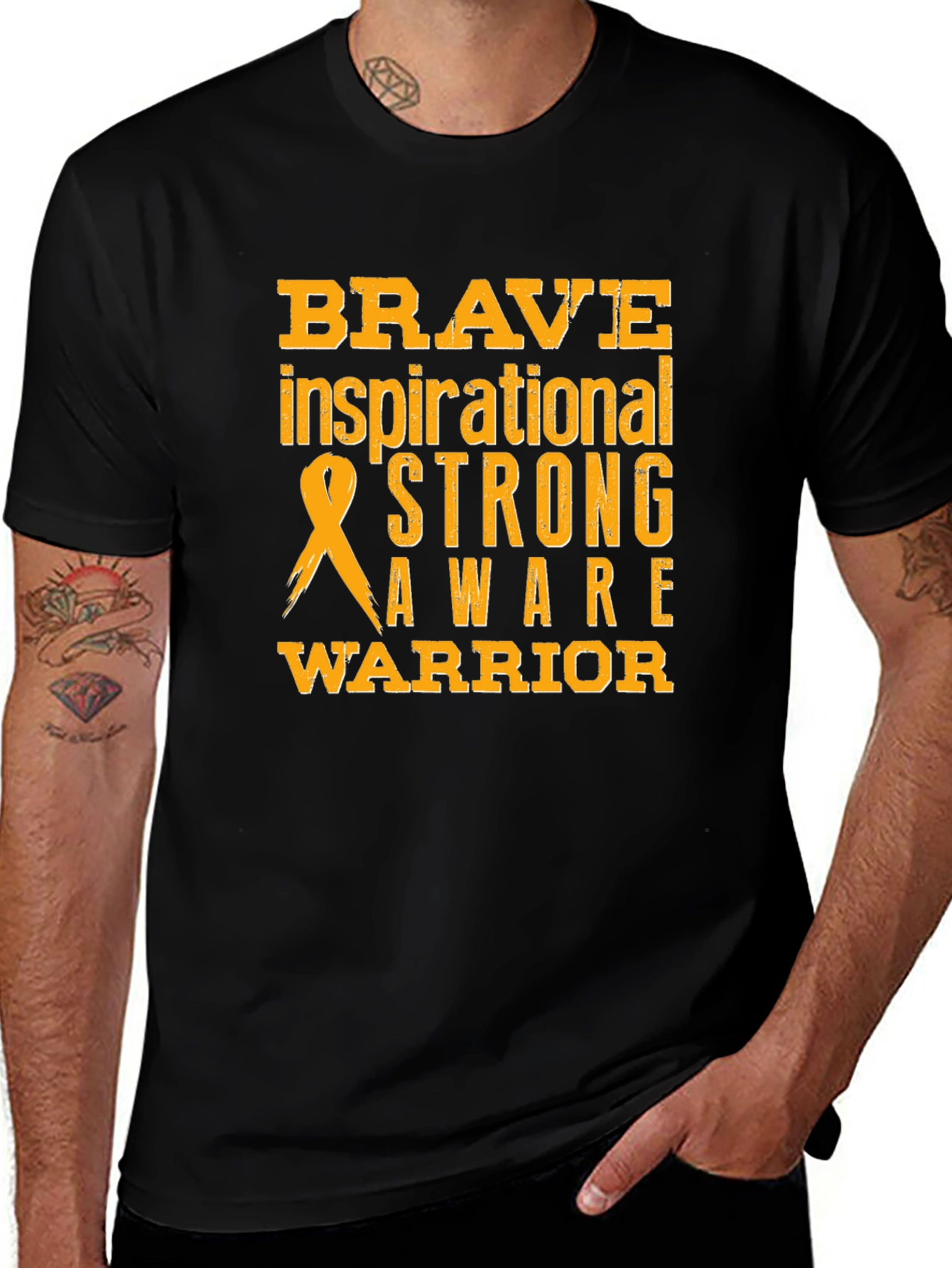 Brave Strong Warrior Awareness T-Shirt