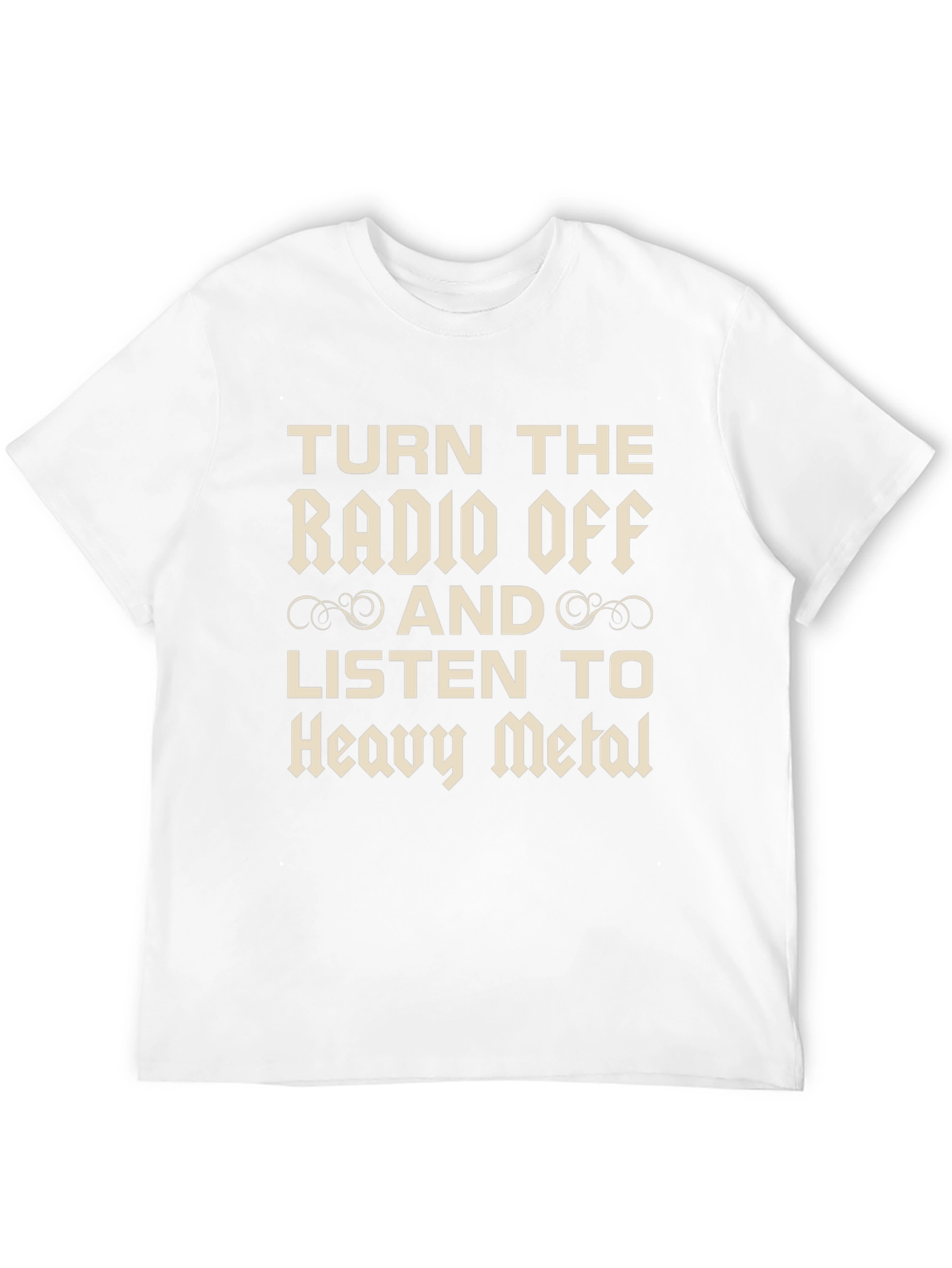 Turn the Radio Off Heavy Metal Graphic Tee