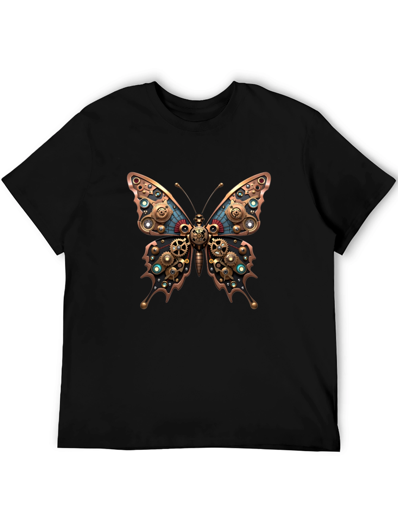 Steampunk Butterfly Graphic T-Shirt