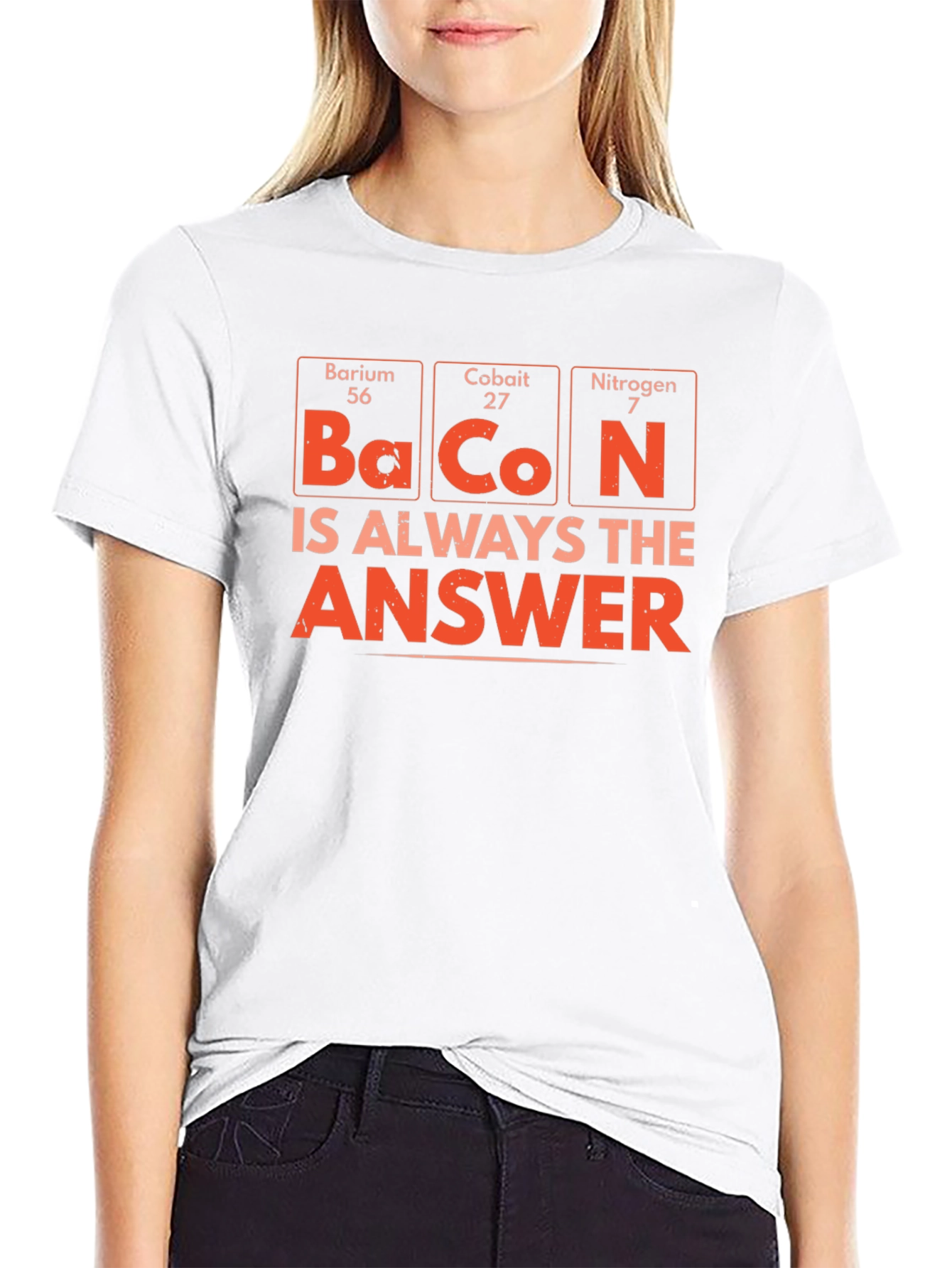 Bacon Chemistry T-Shirt - Periodic Table Humor