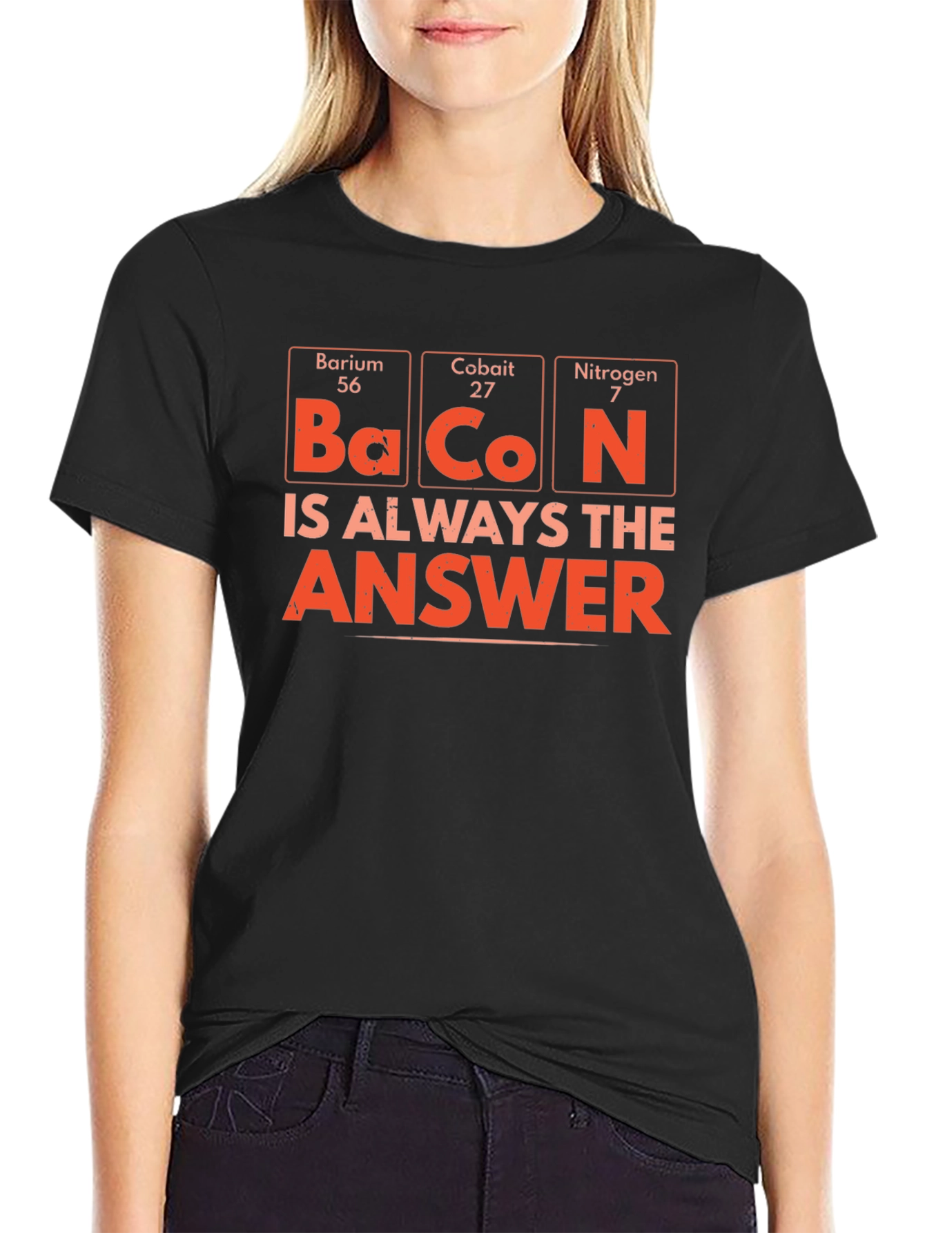 Bacon Chemistry T-Shirt - Periodic Table Humor