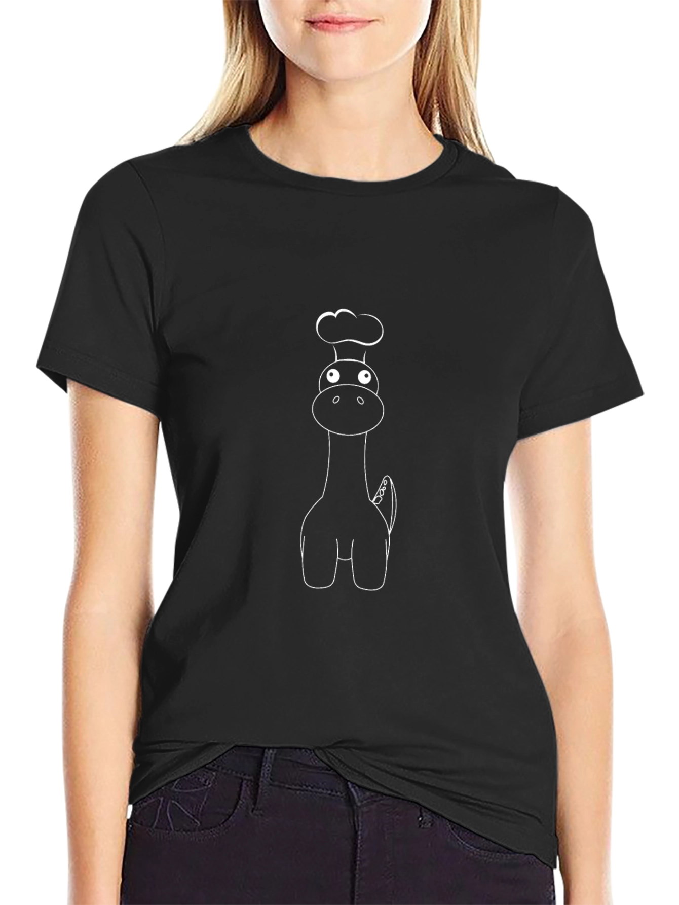 Dino Chef T-Shirt - Funny Cartoon Cook Dinosaur Tee