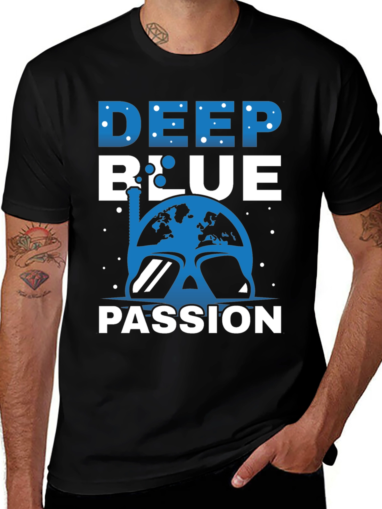 Deep Blue Passion Scuba Diving T-Shirt