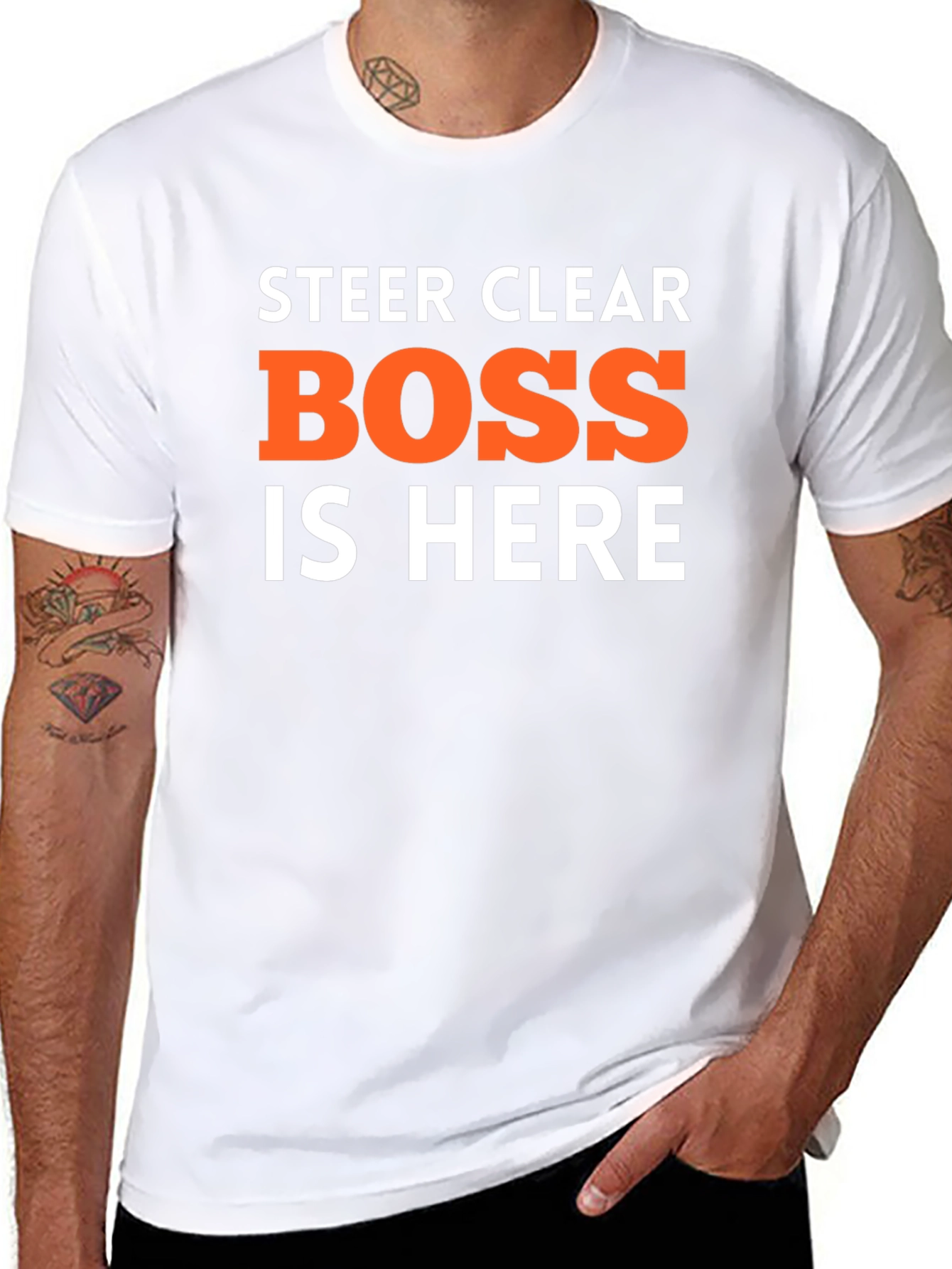 Steer Clear Boss is Here Funny T-Shirt
