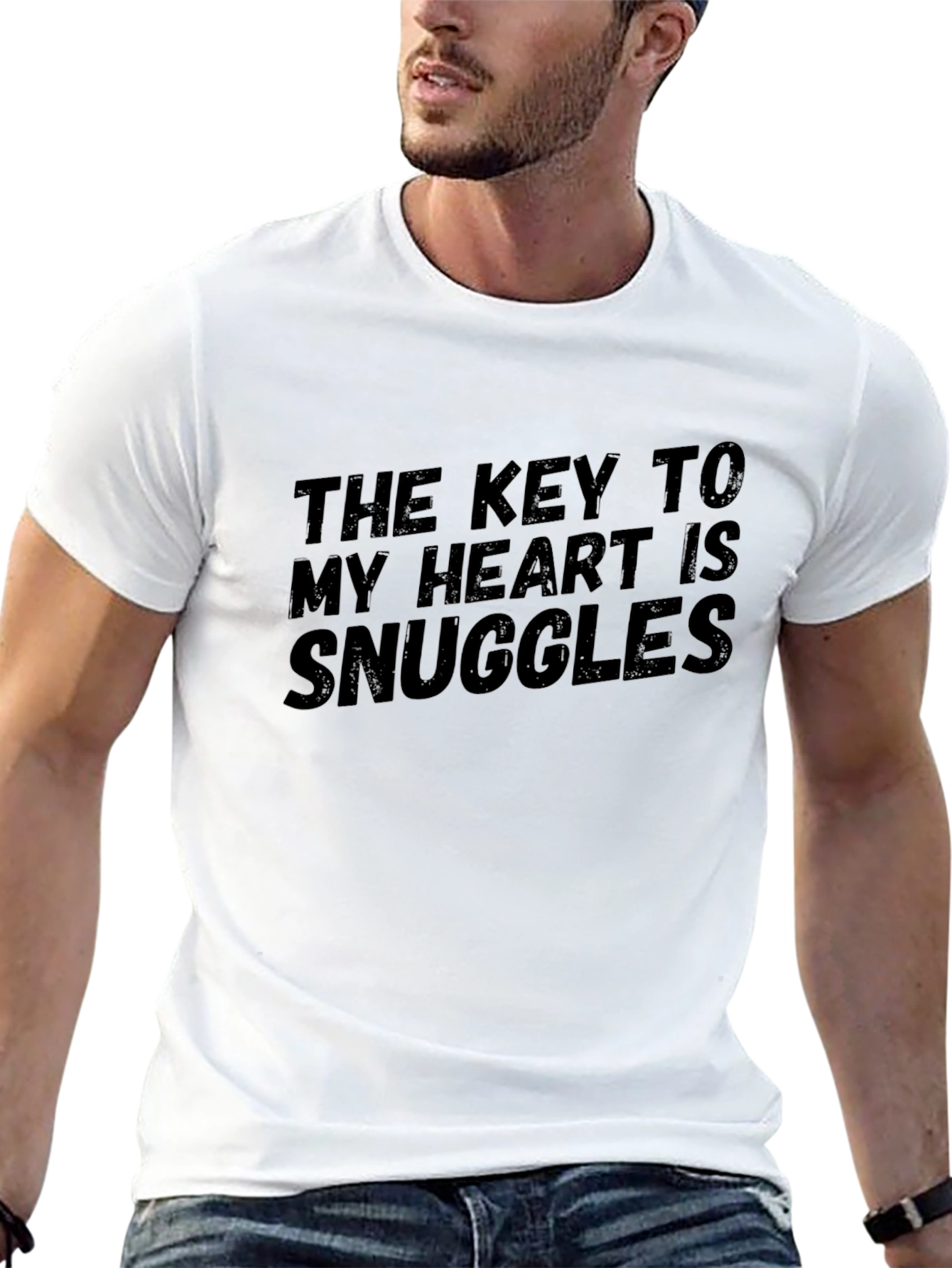 Snuggles Heart T-Shirt |  Mens Graphic Tee