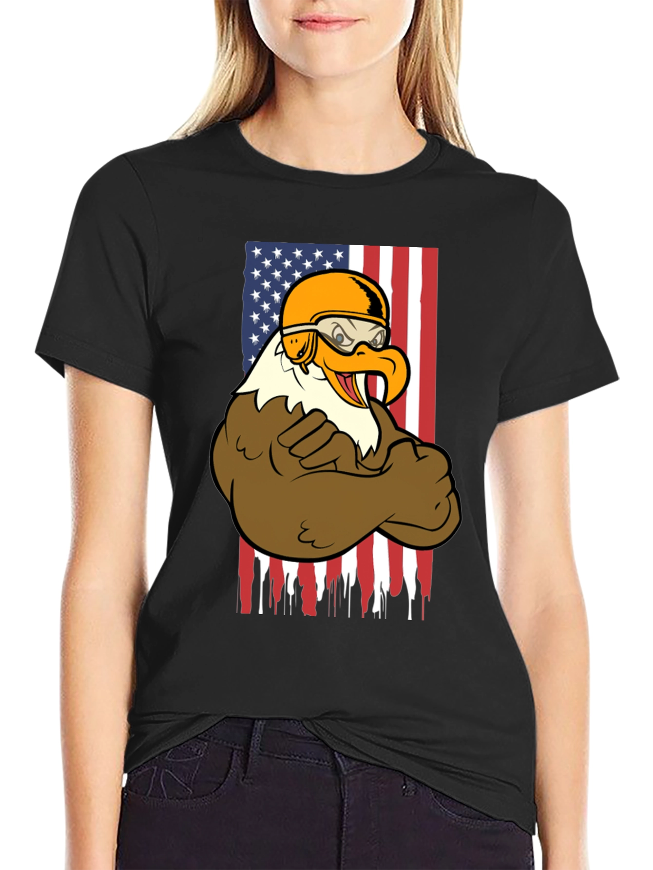 American Eagle Biker Graphic T-Shirt