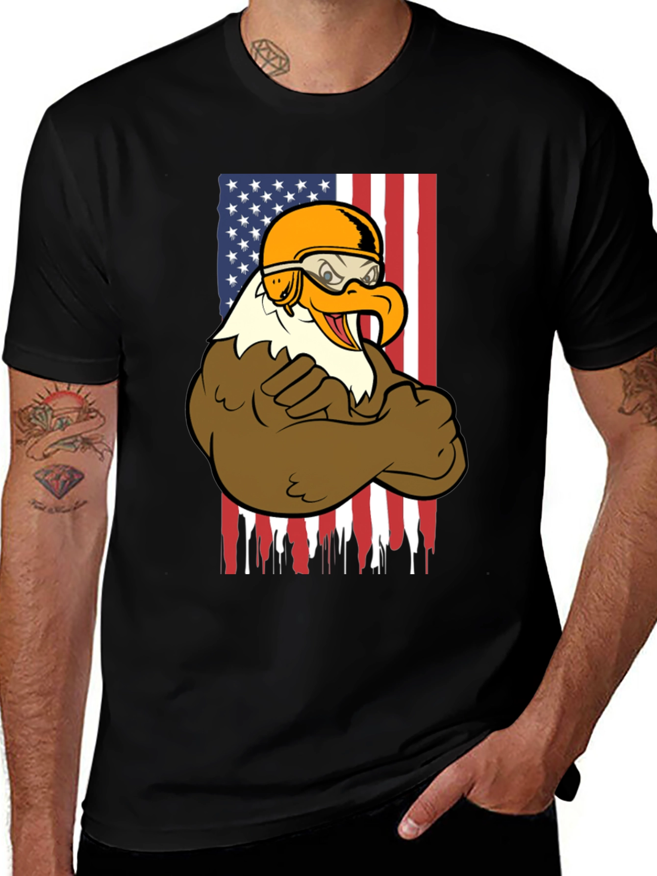 American Eagle Biker Graphic T-Shirt