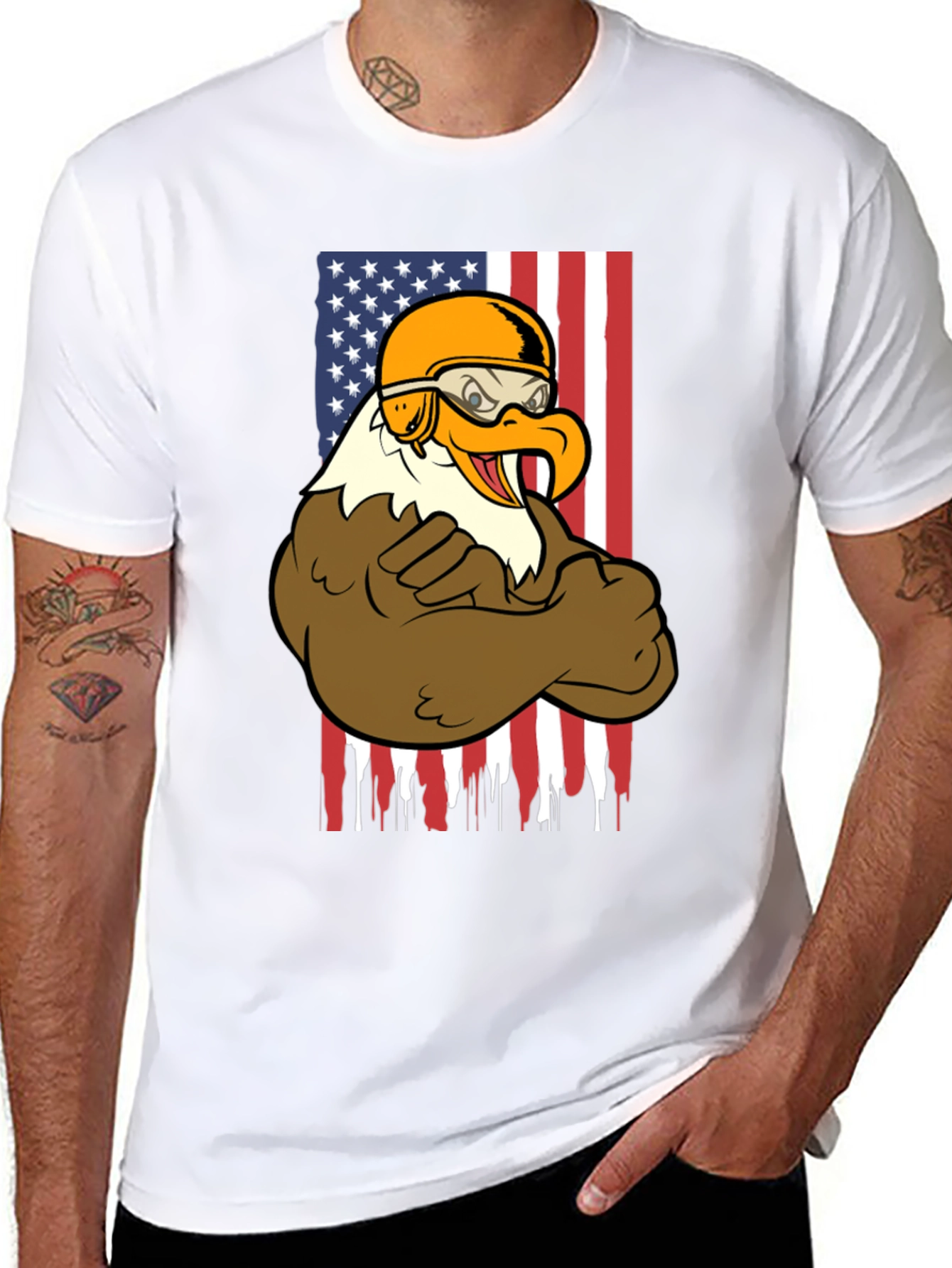 American Eagle Biker Graphic T-Shirt