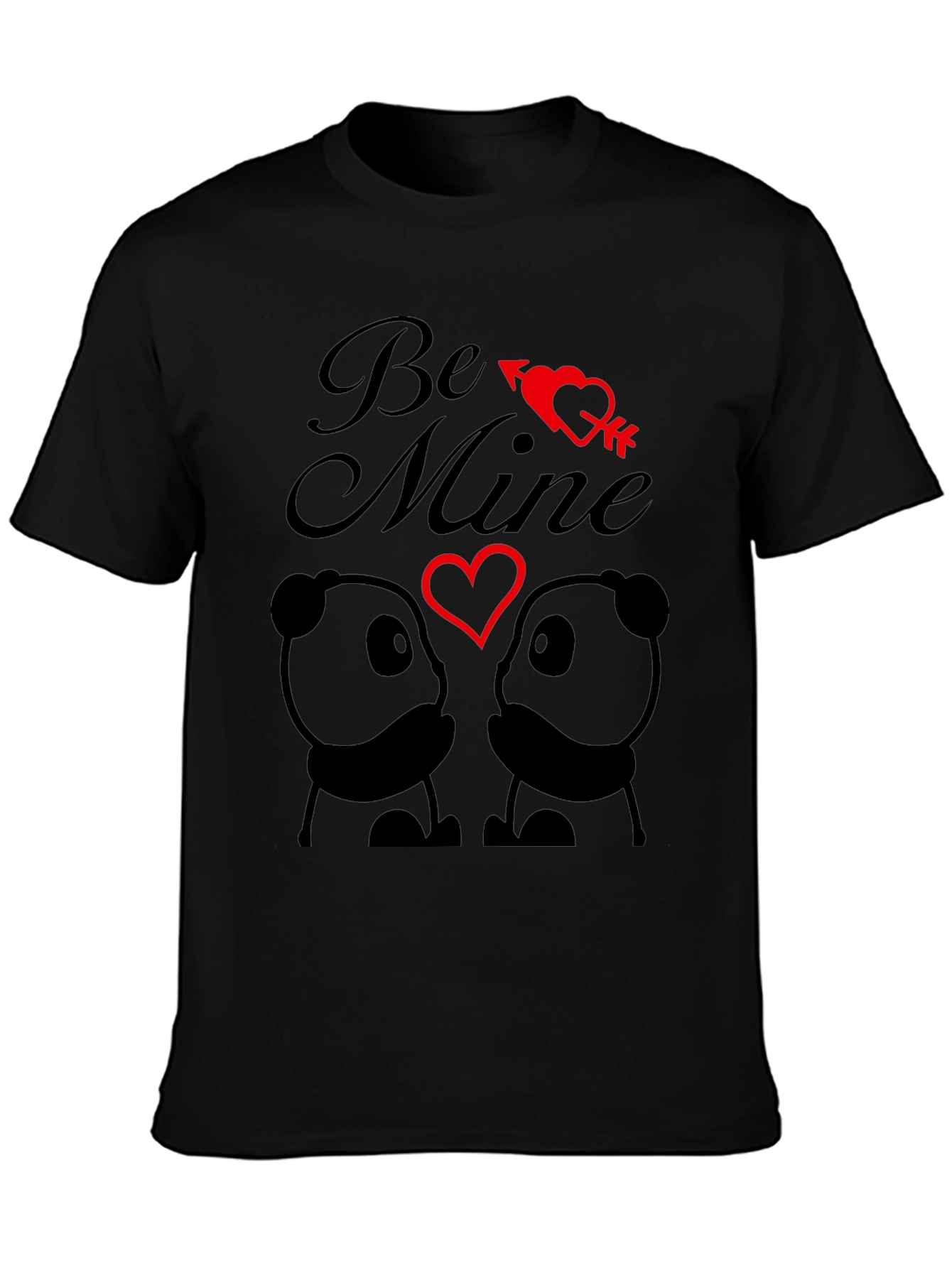 Be Mine Panda Valentine T-Shirt