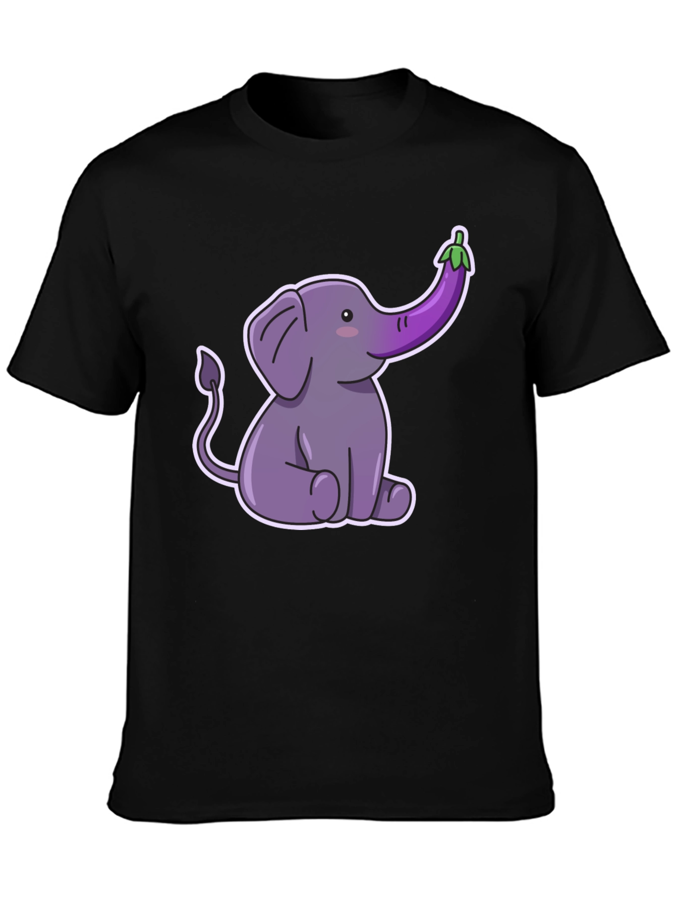 Elephant Eggplant Humor T-Shirt