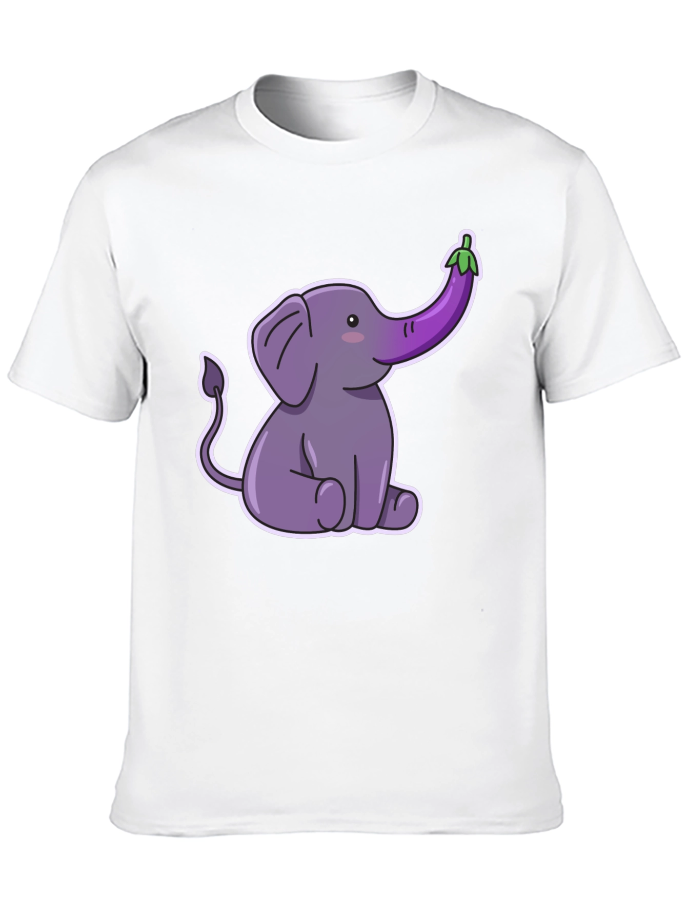 Elephant Eggplant Humor T-Shirt