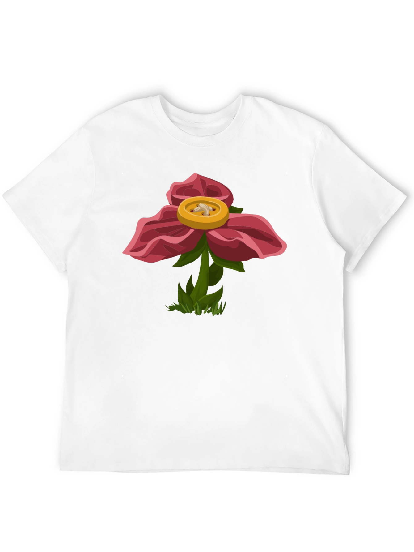 Floral Graphic Tee - Unique Artistic Design
