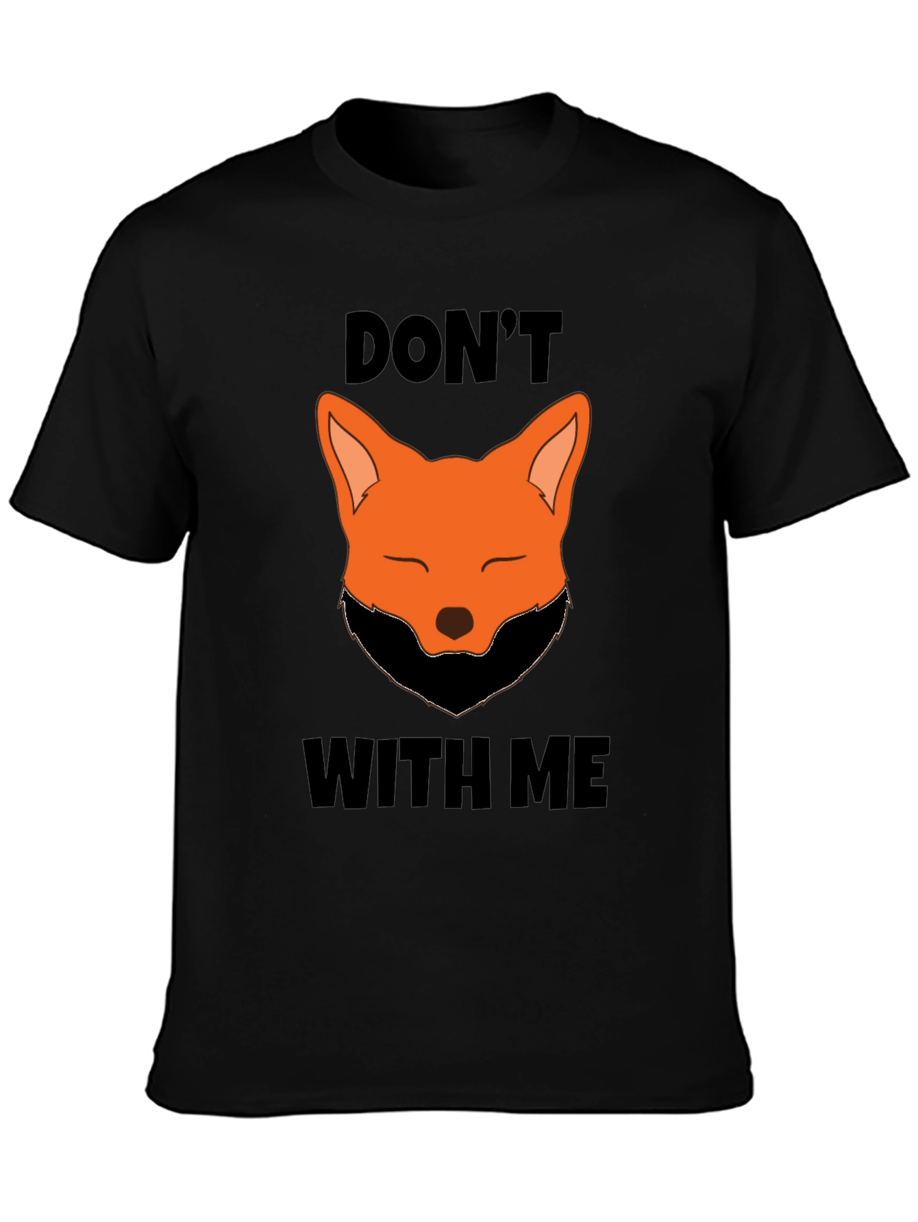Dont Fox With Me Graphic Tee - Black T-Shirt