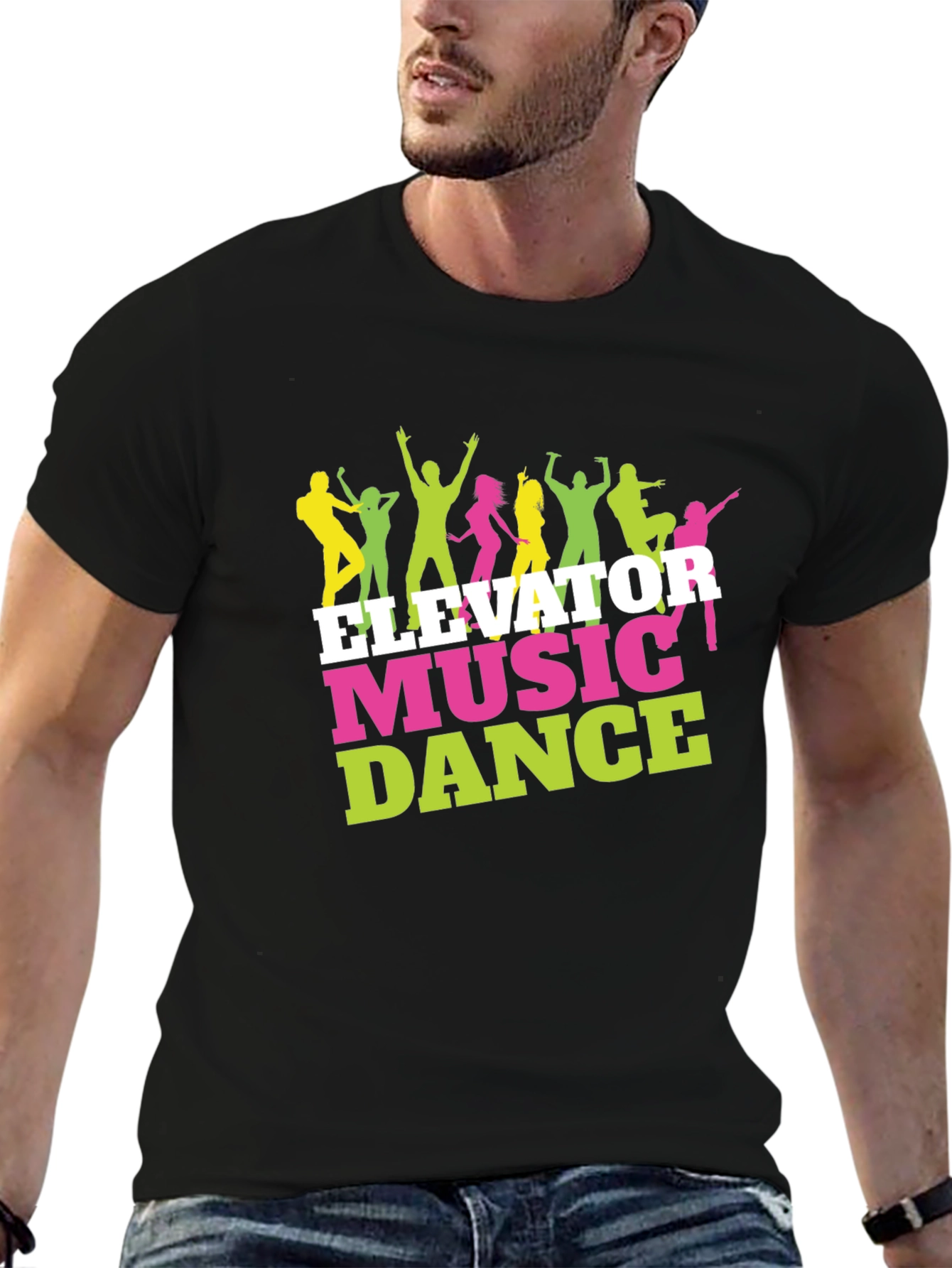 Elevator Music Dance Graphic Tee - Party T-Shirt
