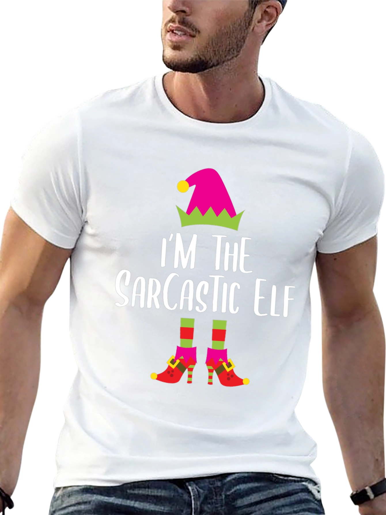 Sarcastic Elf T-Shirt - Holiday Humor